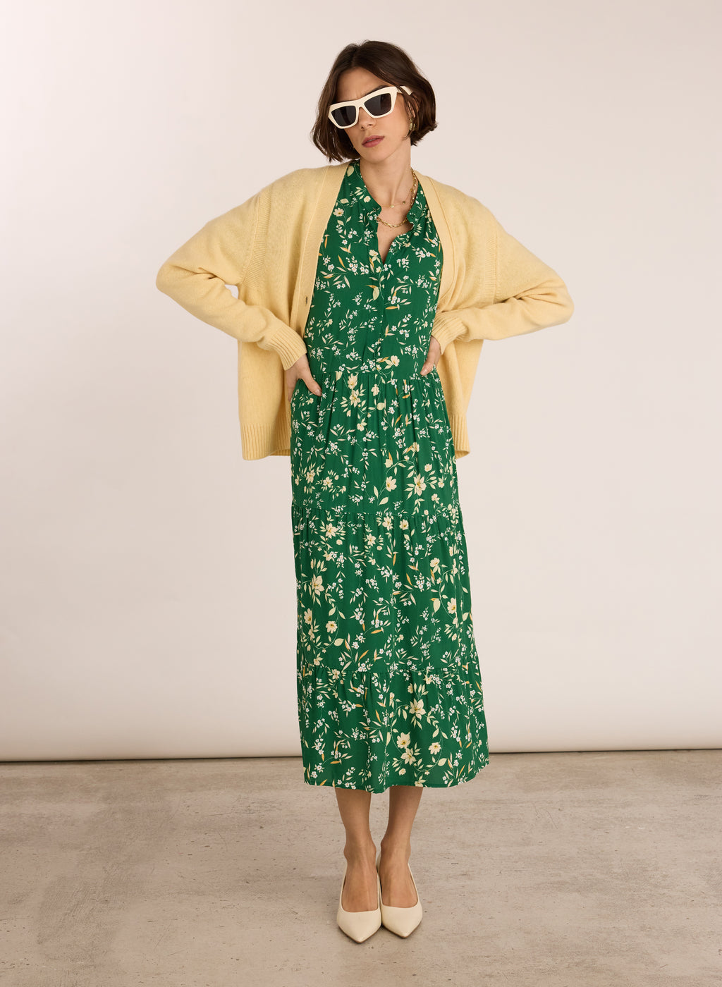 Mariella Printed Midi Dress