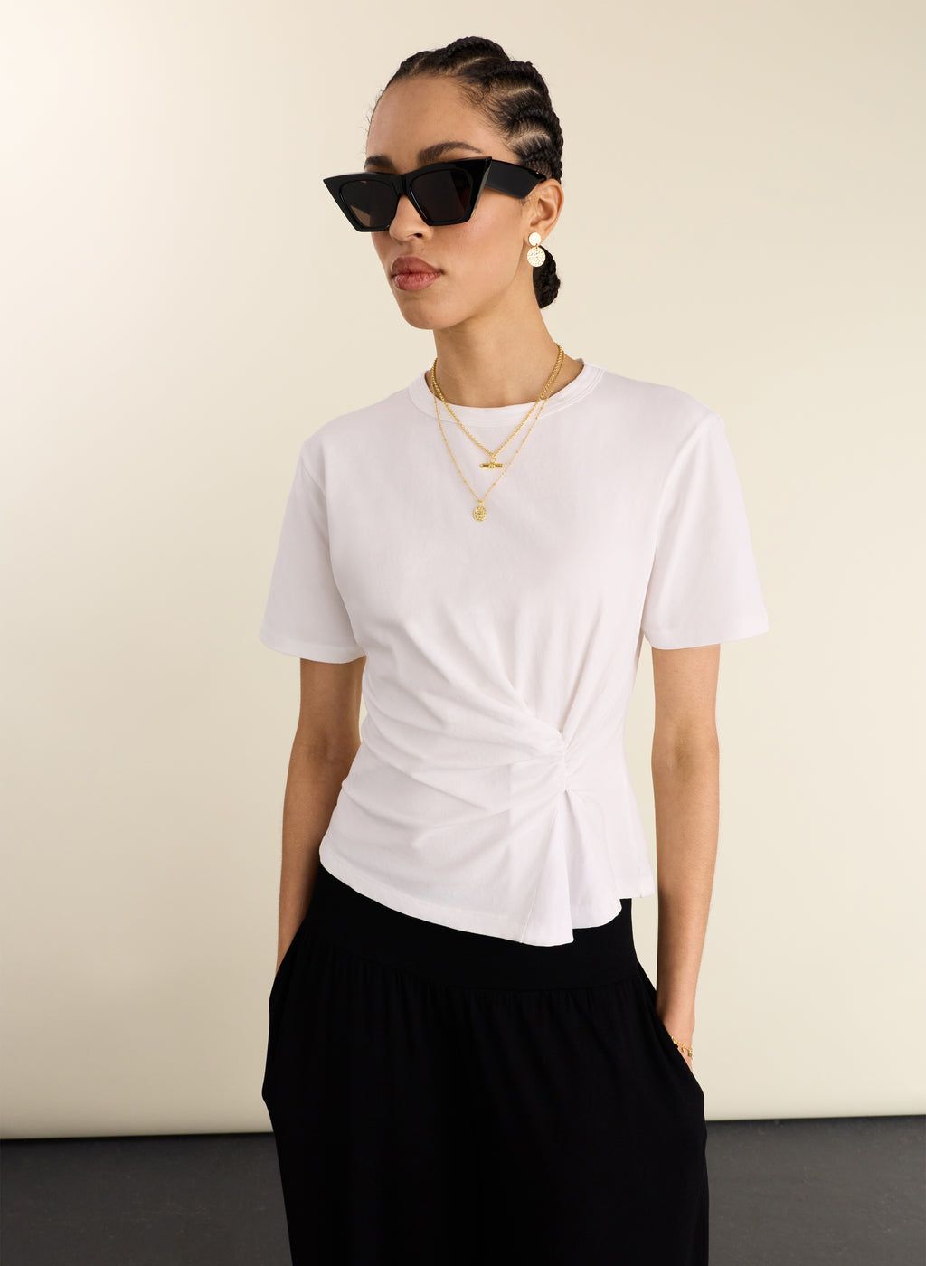 Lois Organic Draped Top