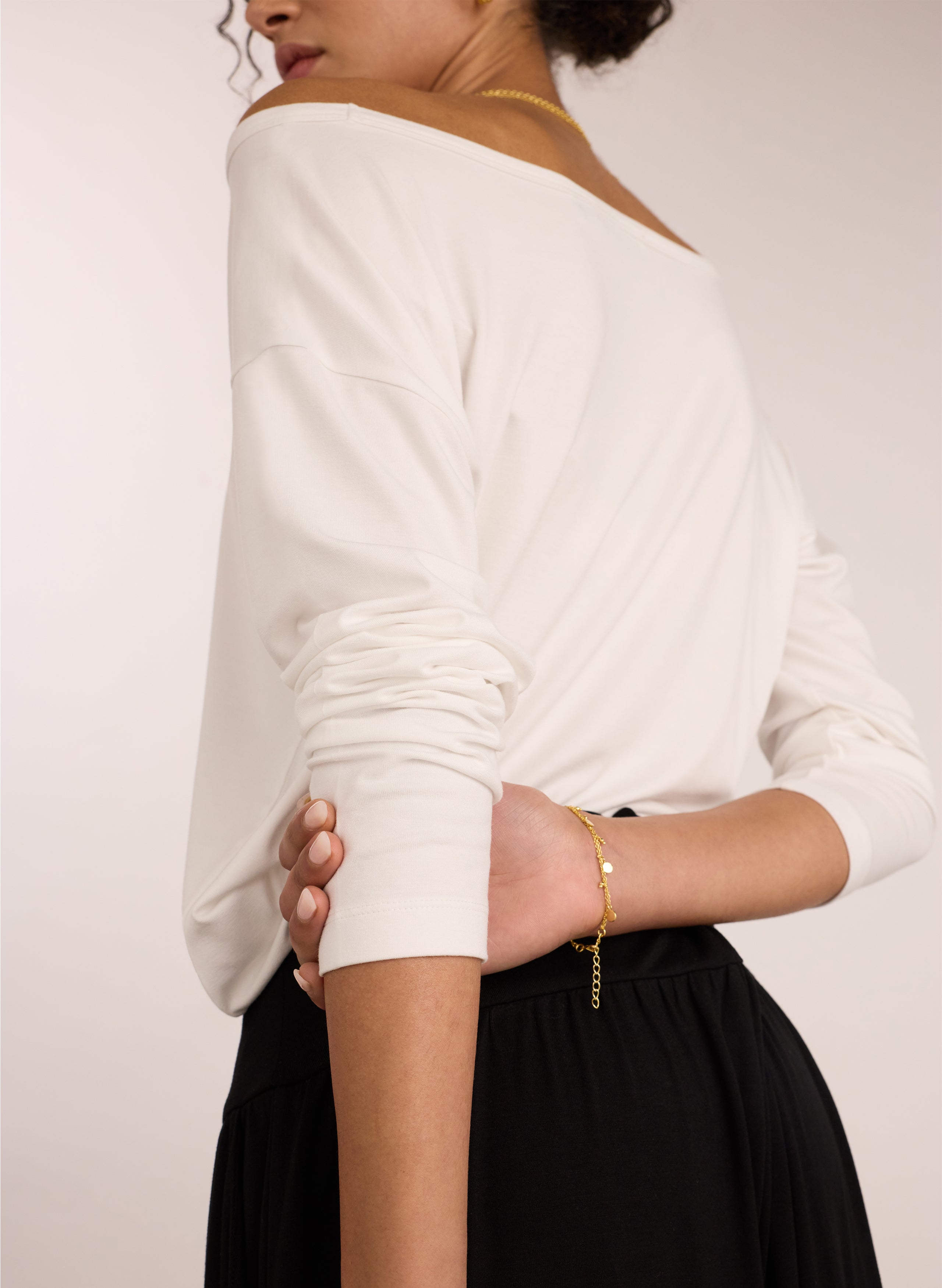 Lizzie Relaxed Off the Shoulder Top