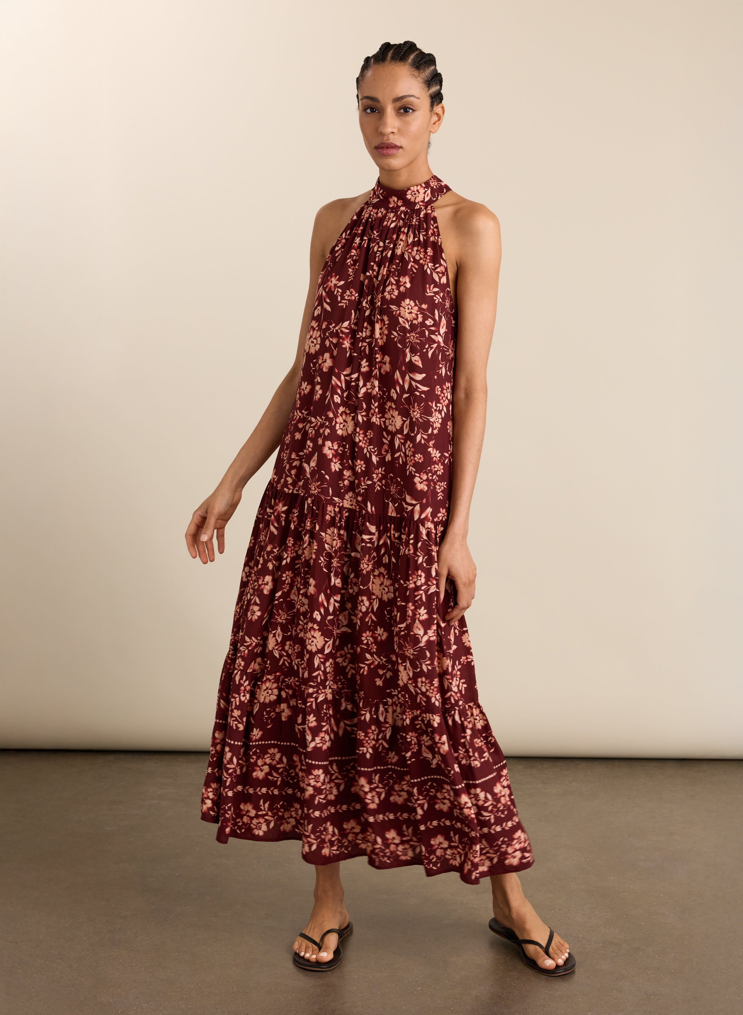 Anouk Printed Sleeveless Maxi Dress