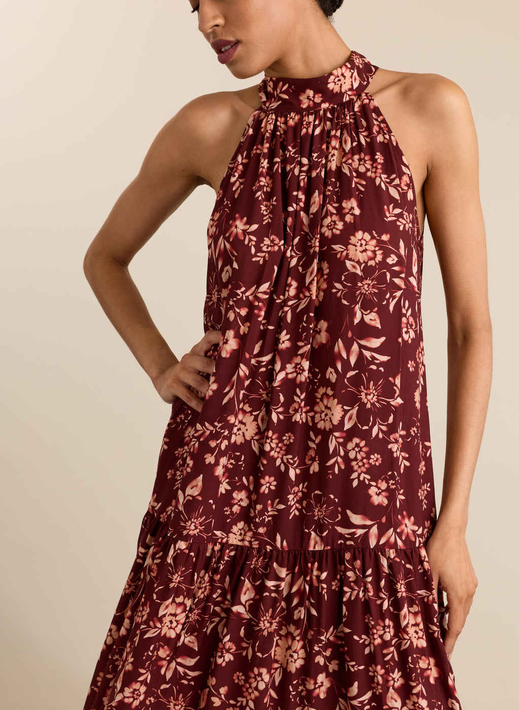 Anouk Printed Sleeveless Maxi Dress
