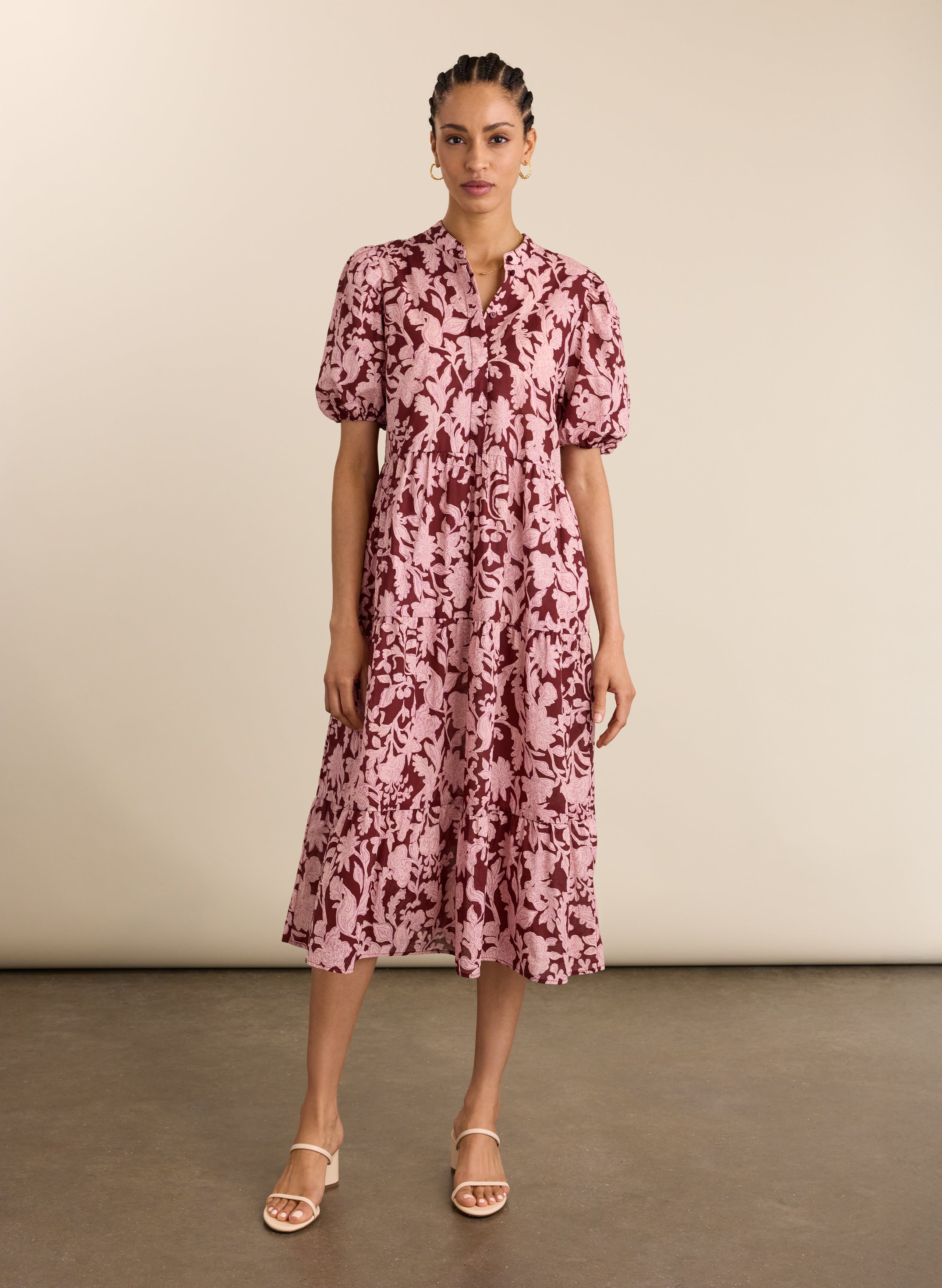 Mariella Organic Printed Midi Dress