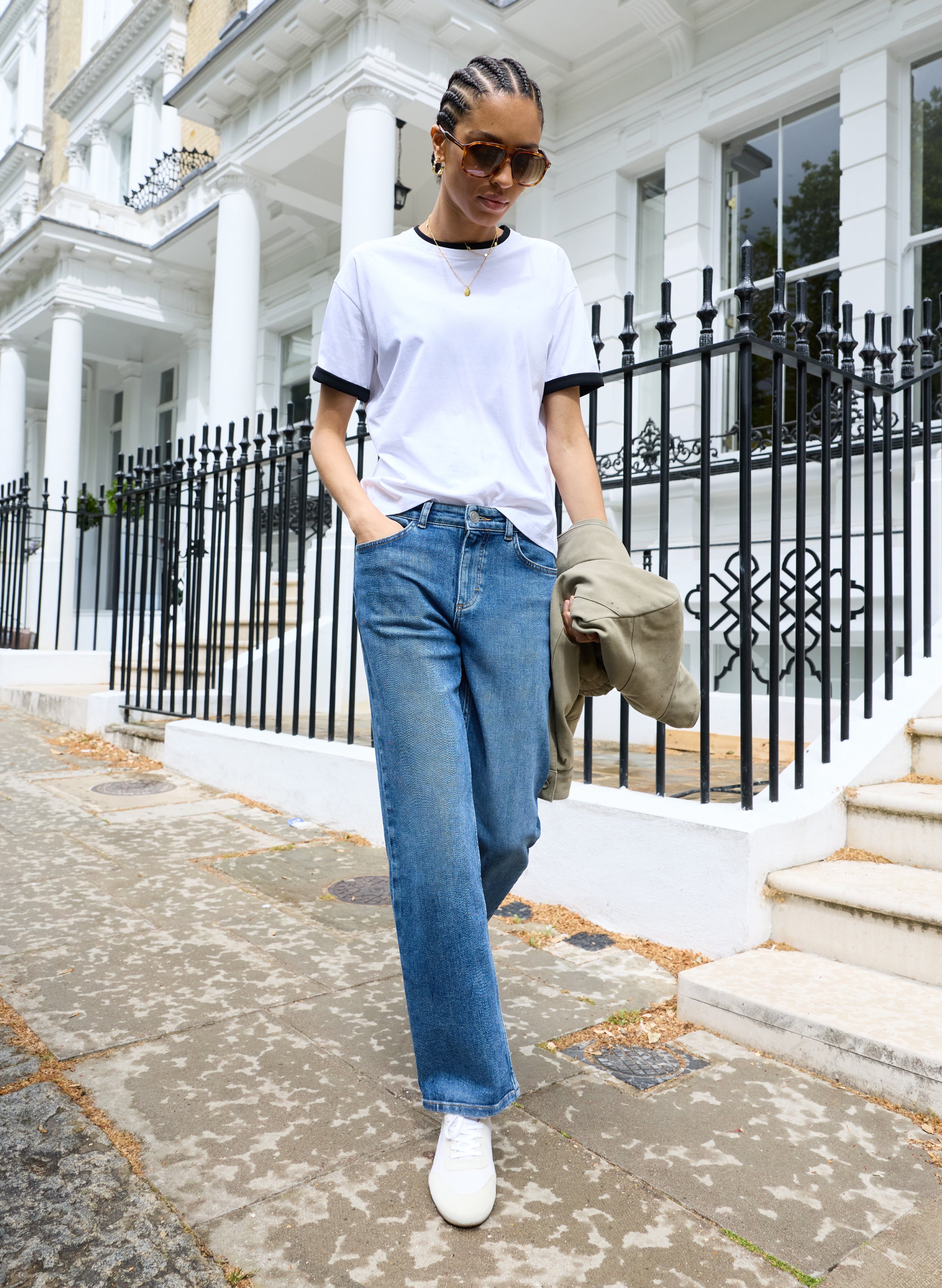 Pulia Layered-Look Crew Neck T-shirt