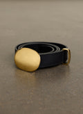 Janey Leather Belt - Gold
