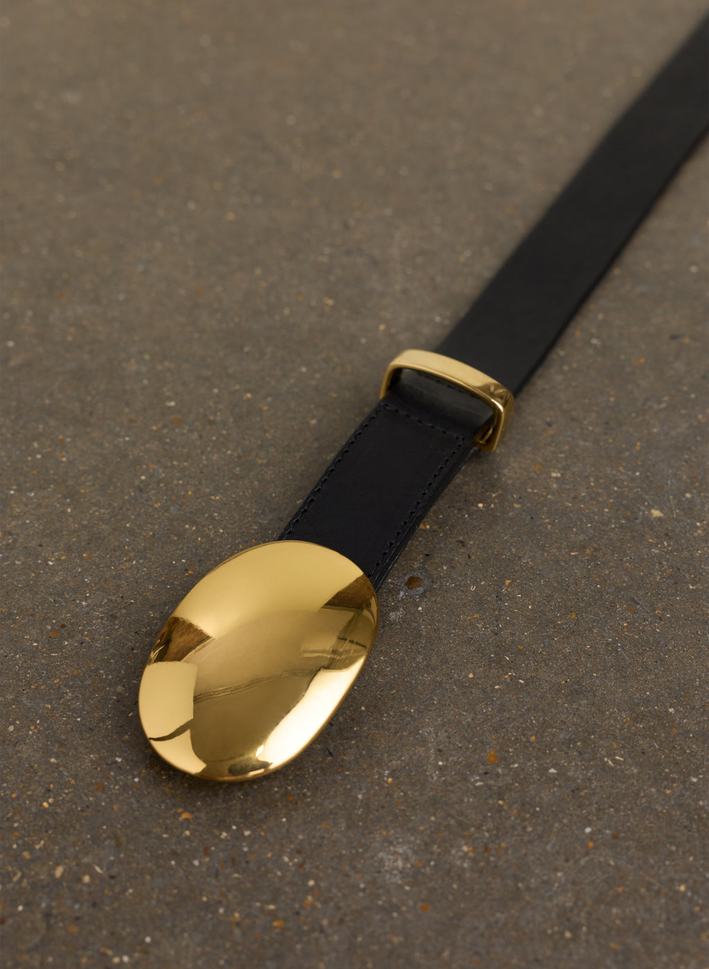 Janey Leather Belt - Gold