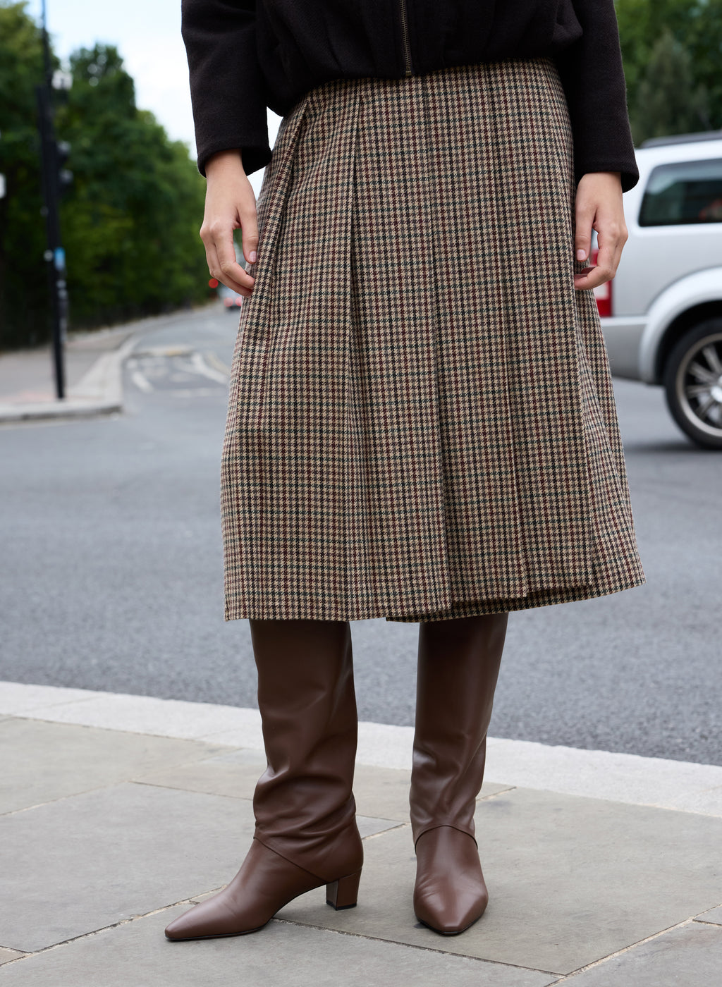 Vicky Pleated Wrap Skirt