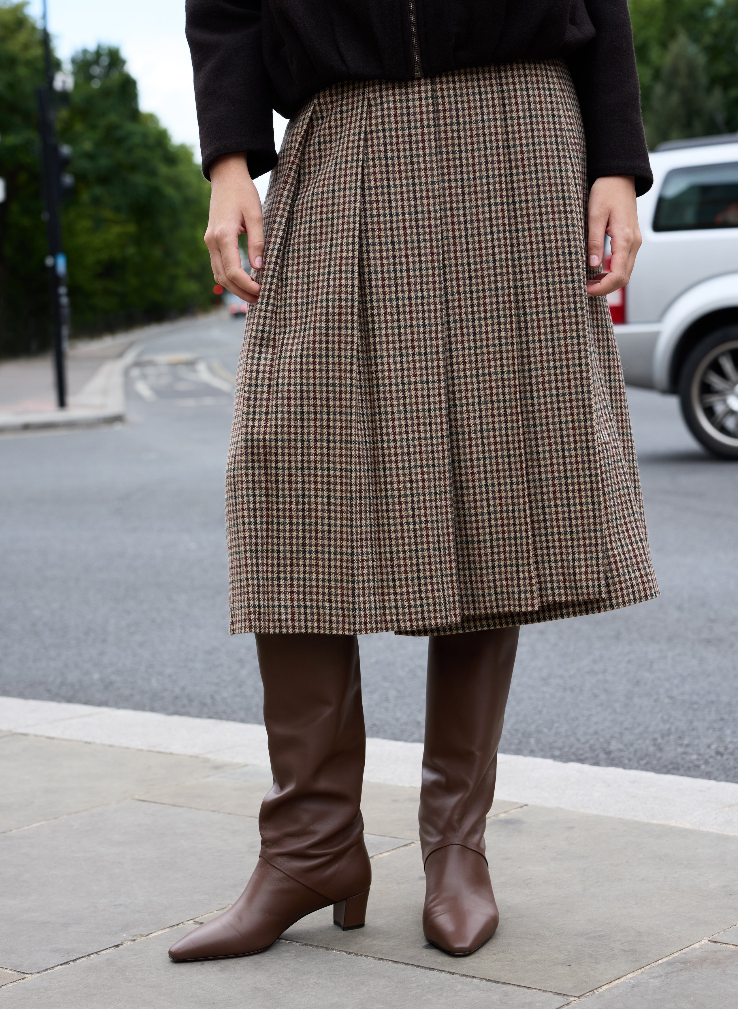 Vicky Pleated Wrap Skirt