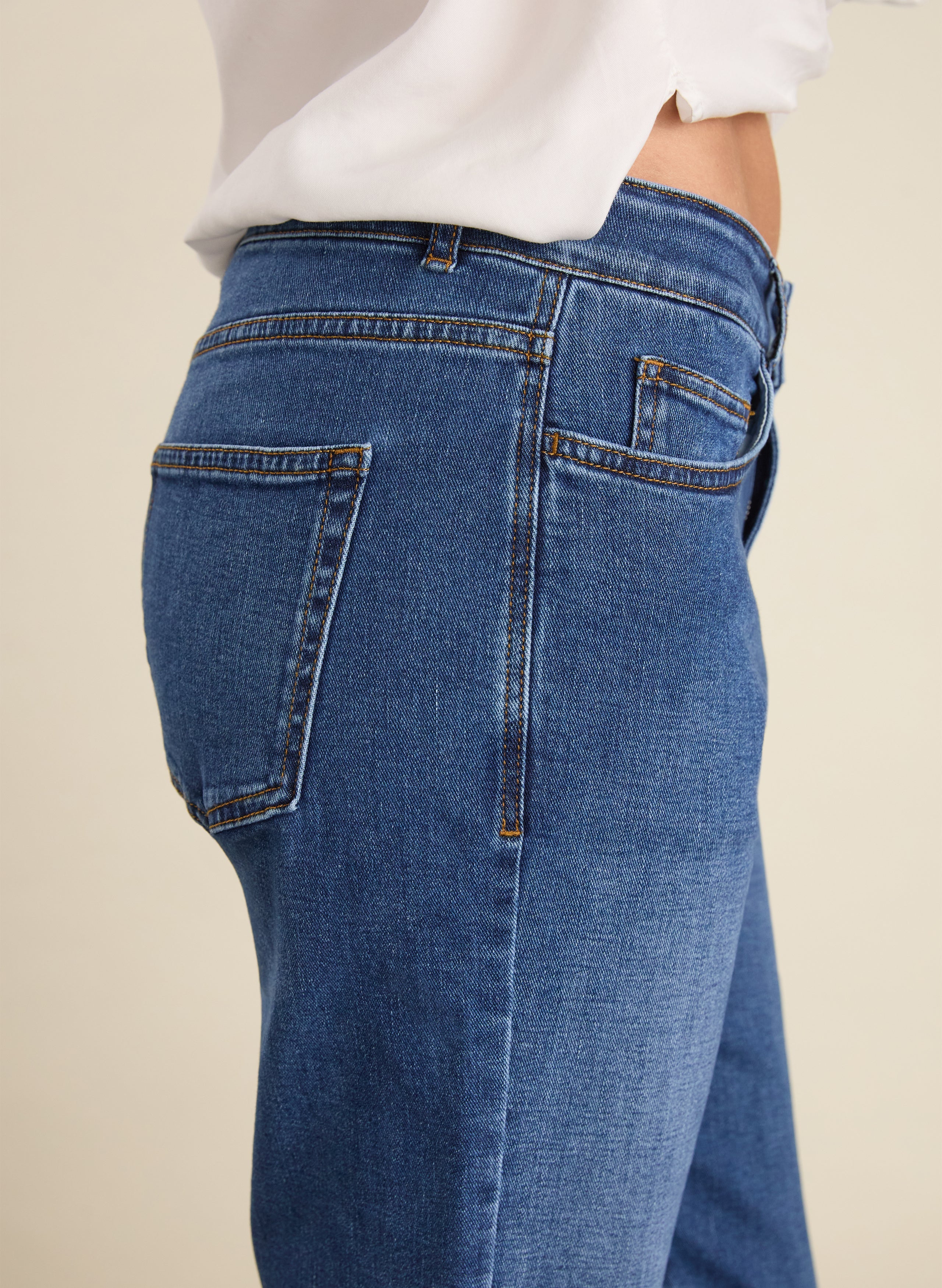 Petite Eda Organic Cotton Stretch Boyfriend Jeans