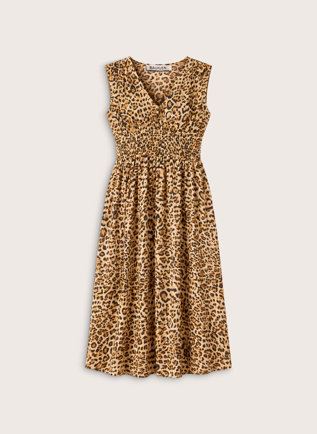 Kyrah Printed Waisted Midi Dress