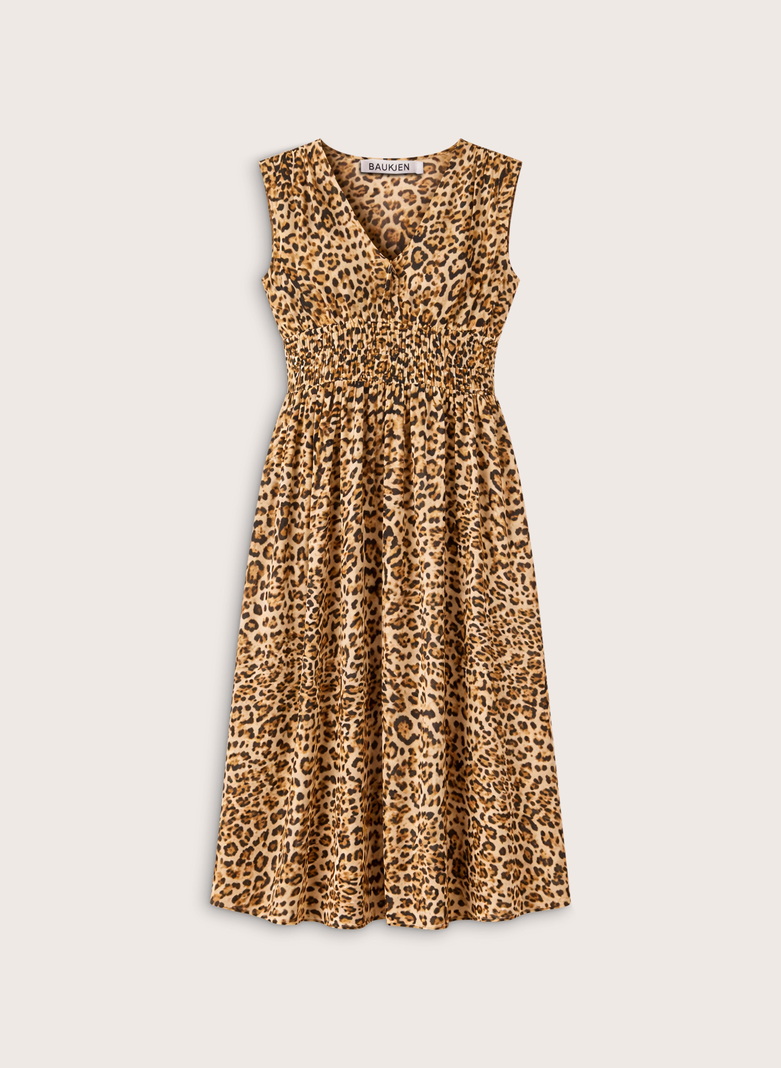 Kyrah Printed Waisted Midi Dress
