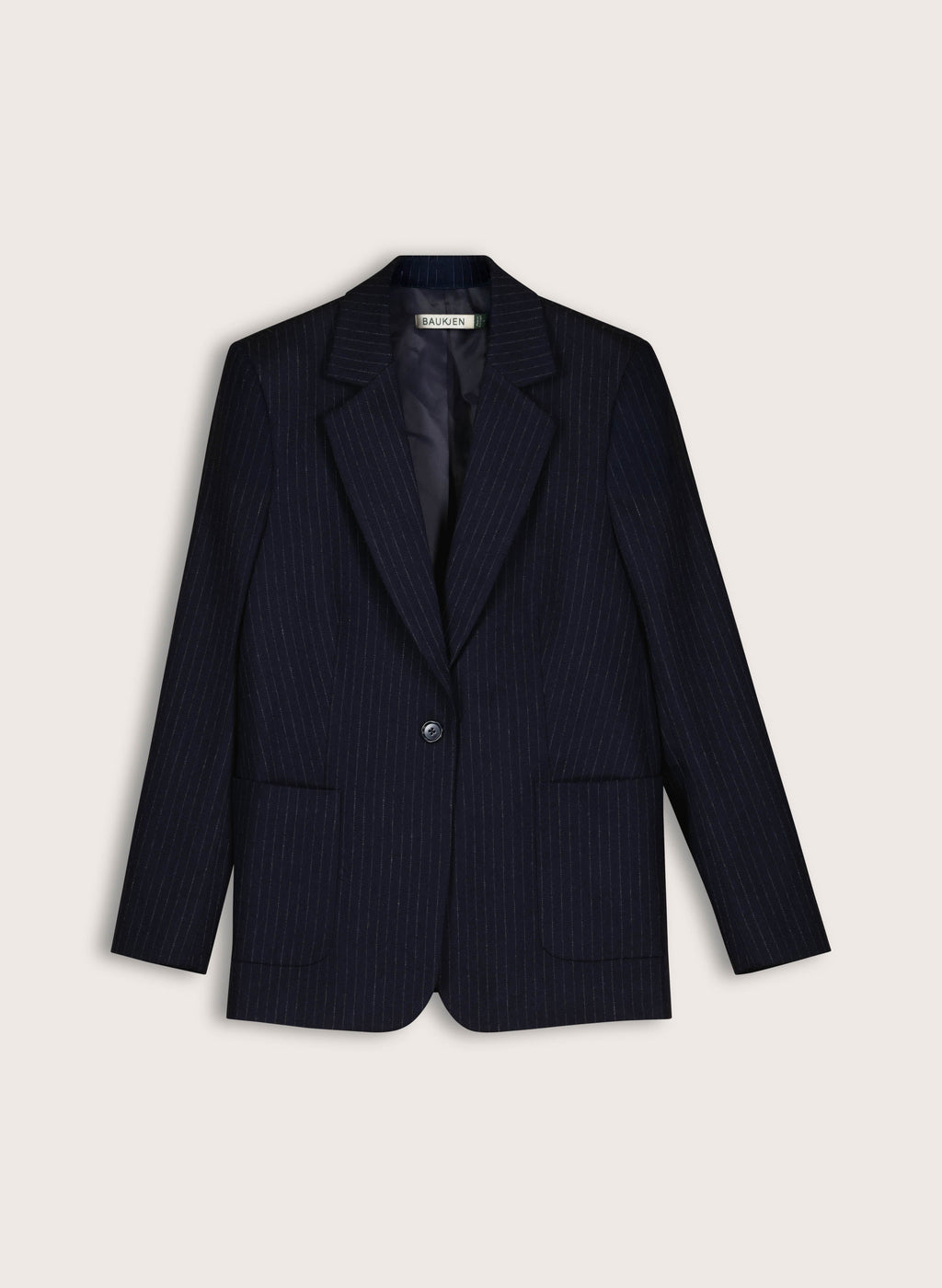 Carson Wool Blend Pinstripe Blazer
