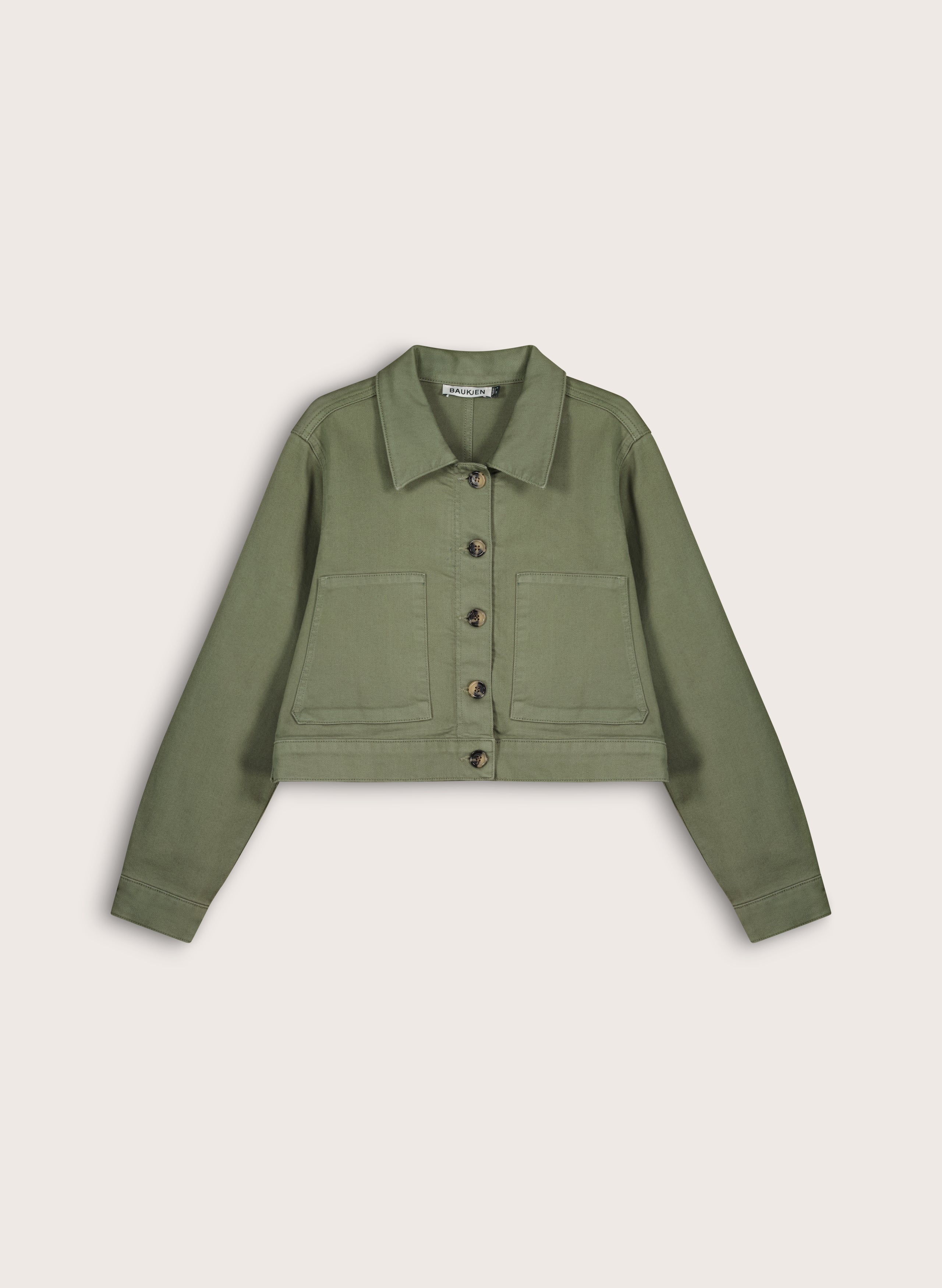 Kristi Organic Cotton Cropped Denim Jacket