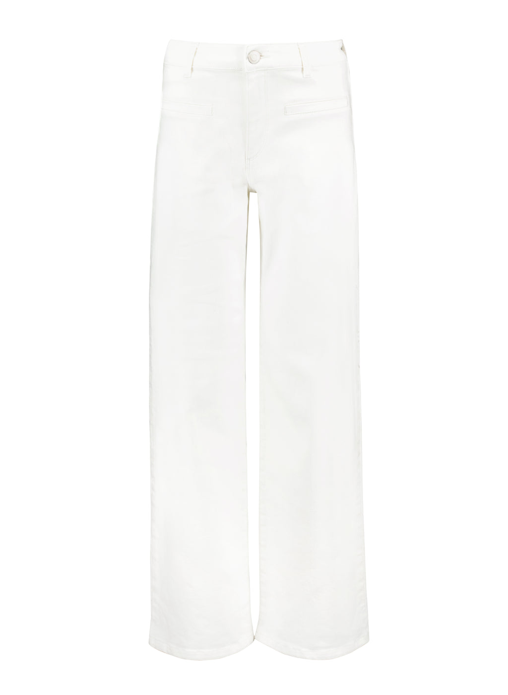 Organic Stretch Cotton Pocket Wide Leg Jeans