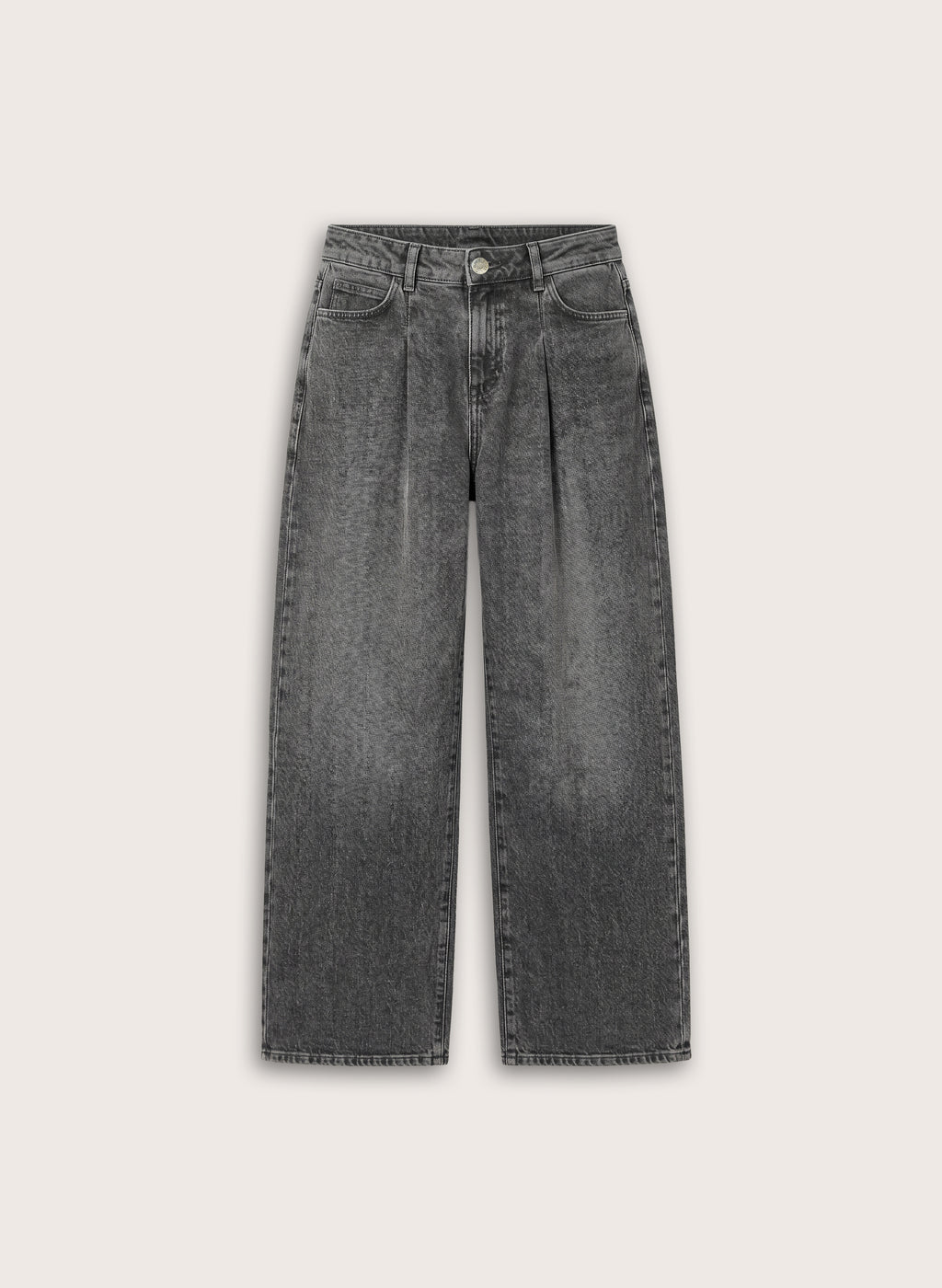 Maria Wide Leg High Waisted Pleated Front Jeans