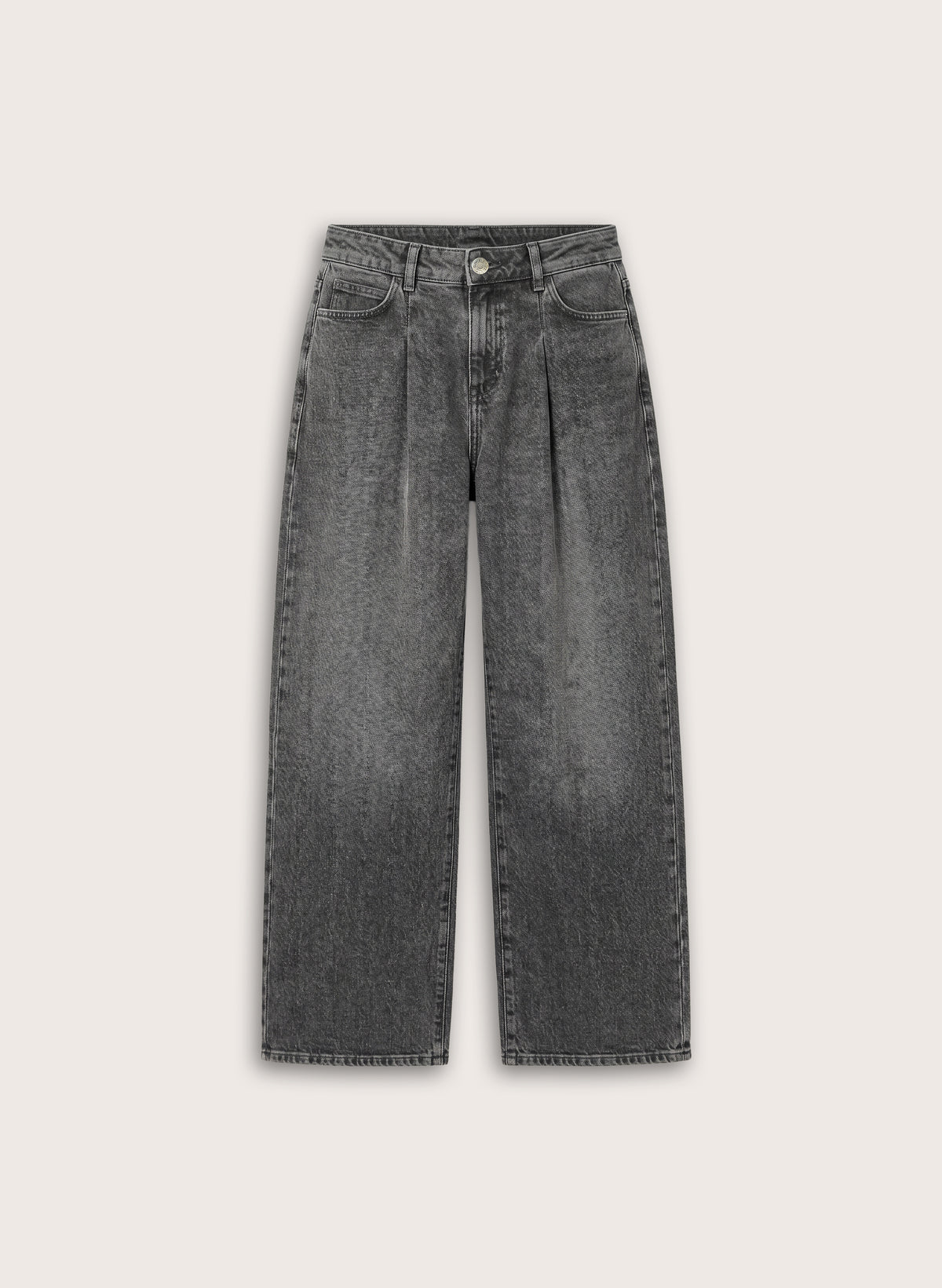 Maria Wide Leg High Waisted Pleated Front Jeans
