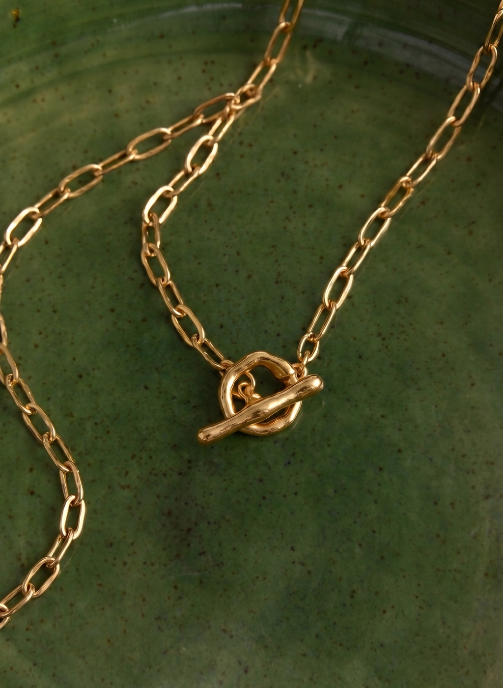 Pippa Hammered T Bar Necklace