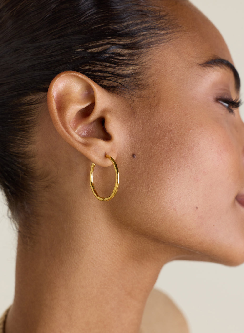 Arie Hammered Hoop Earrings