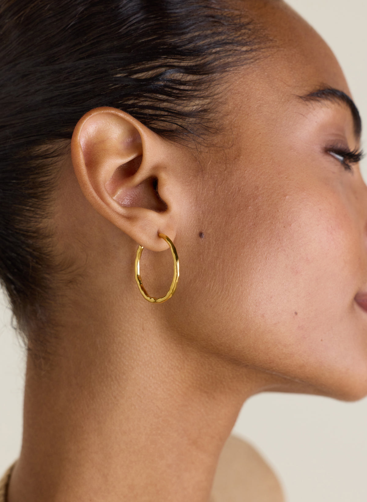 Arie Hammered Hoop Earrings