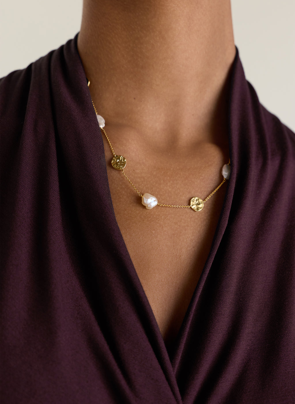 Emma Keshi Pearl Chain Necklace