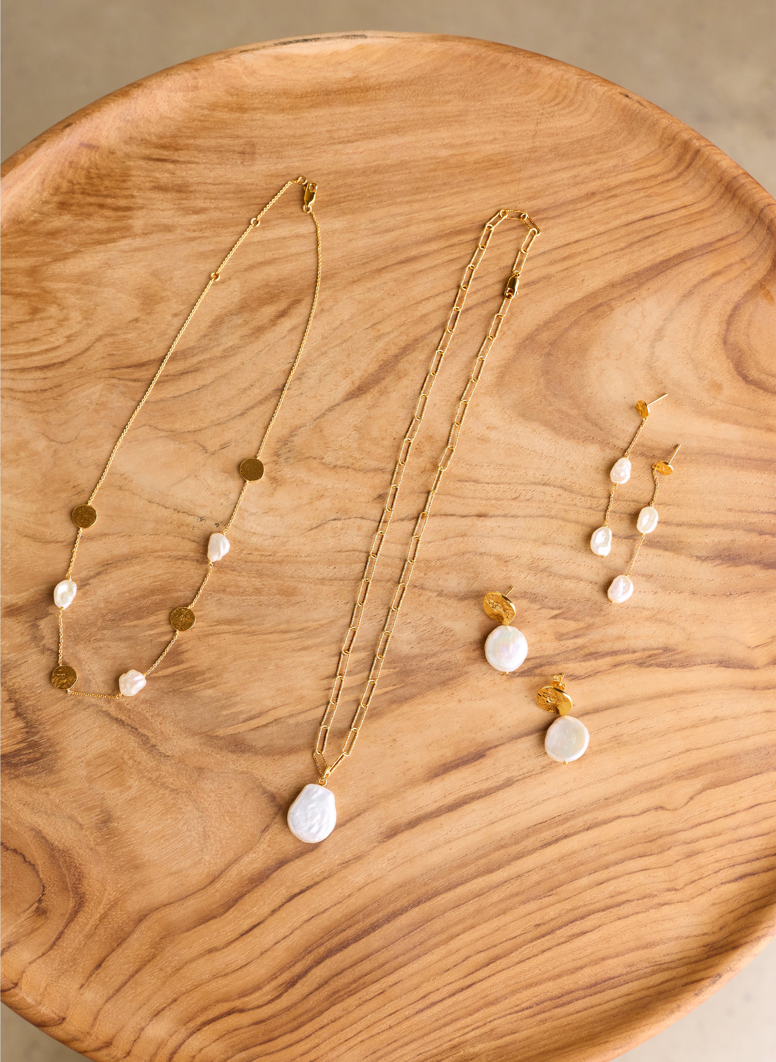Emma Keshi Pearl Chain Necklace