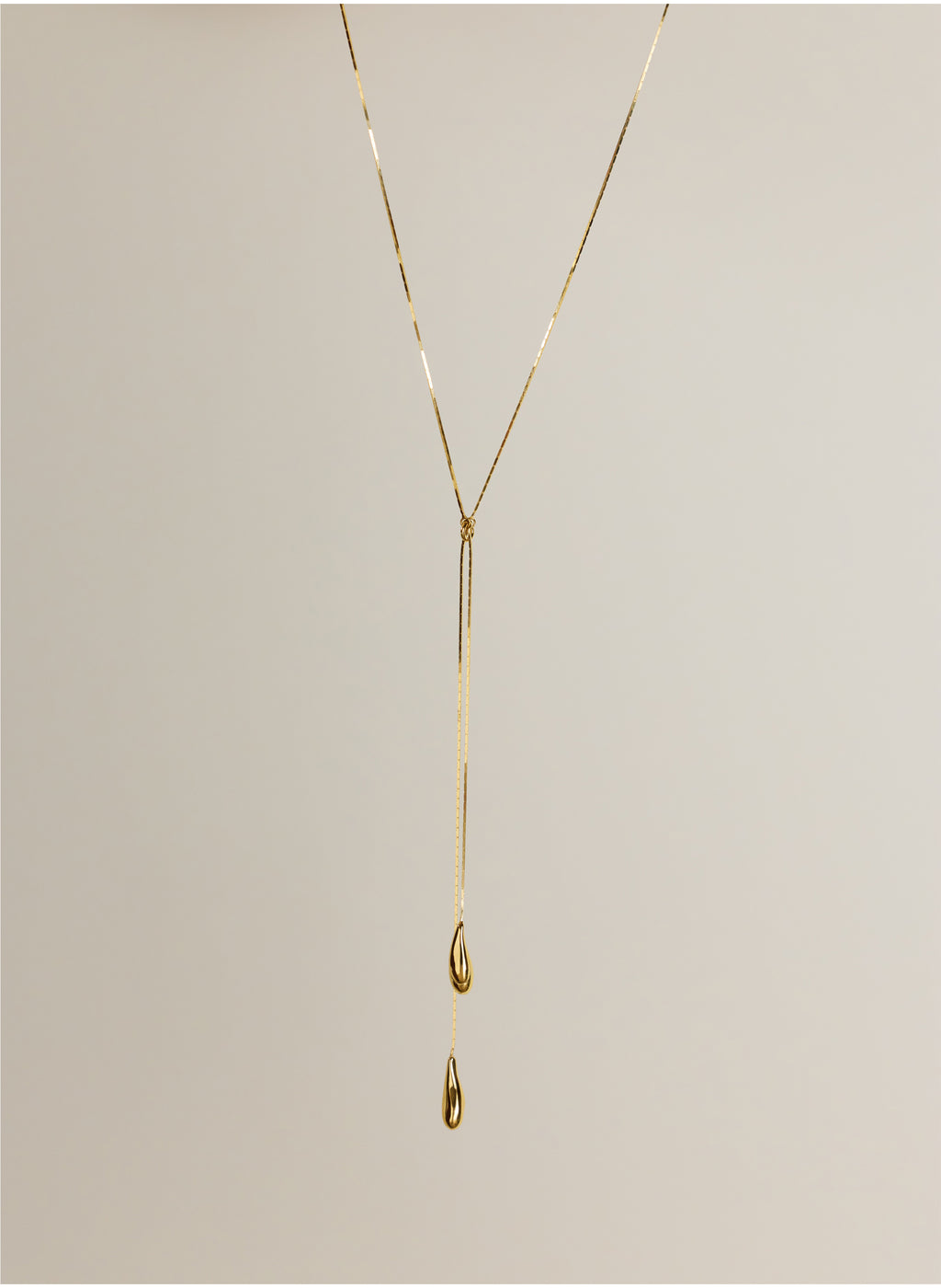 Rose Tear Drop Necklace
