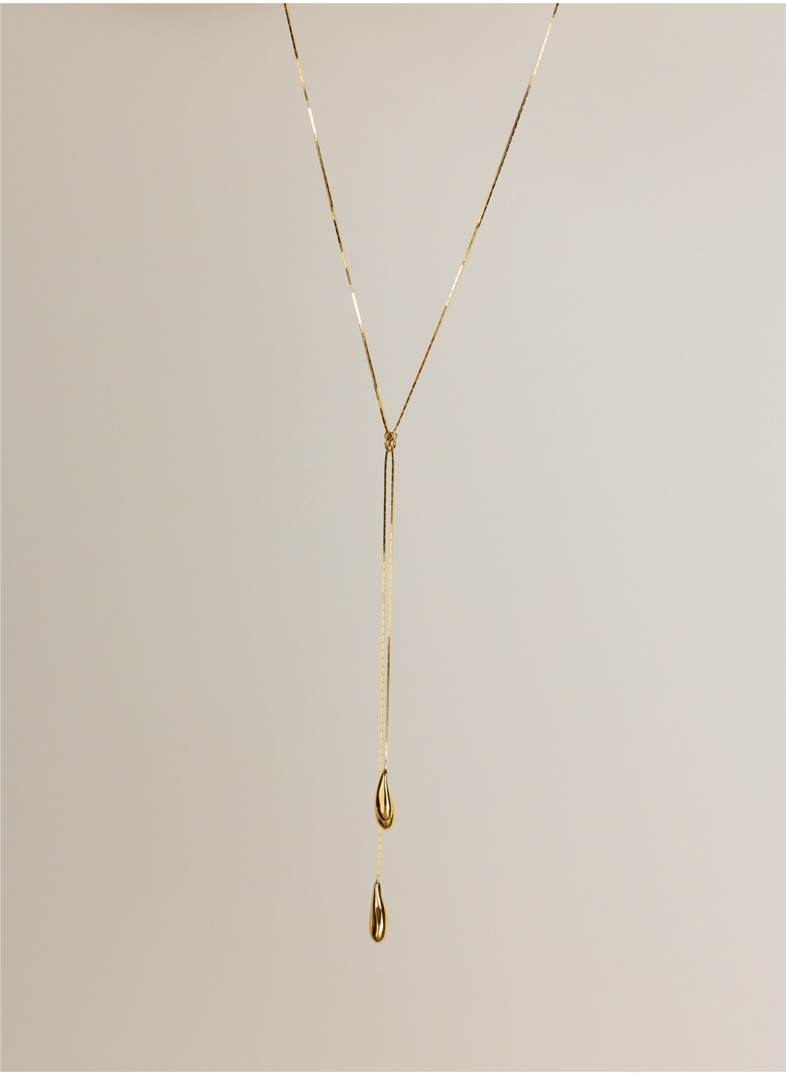 Rose Tear Drop Necklace