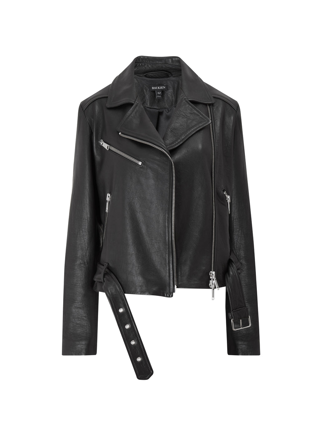 Lyle Chrome Free Leather Biker