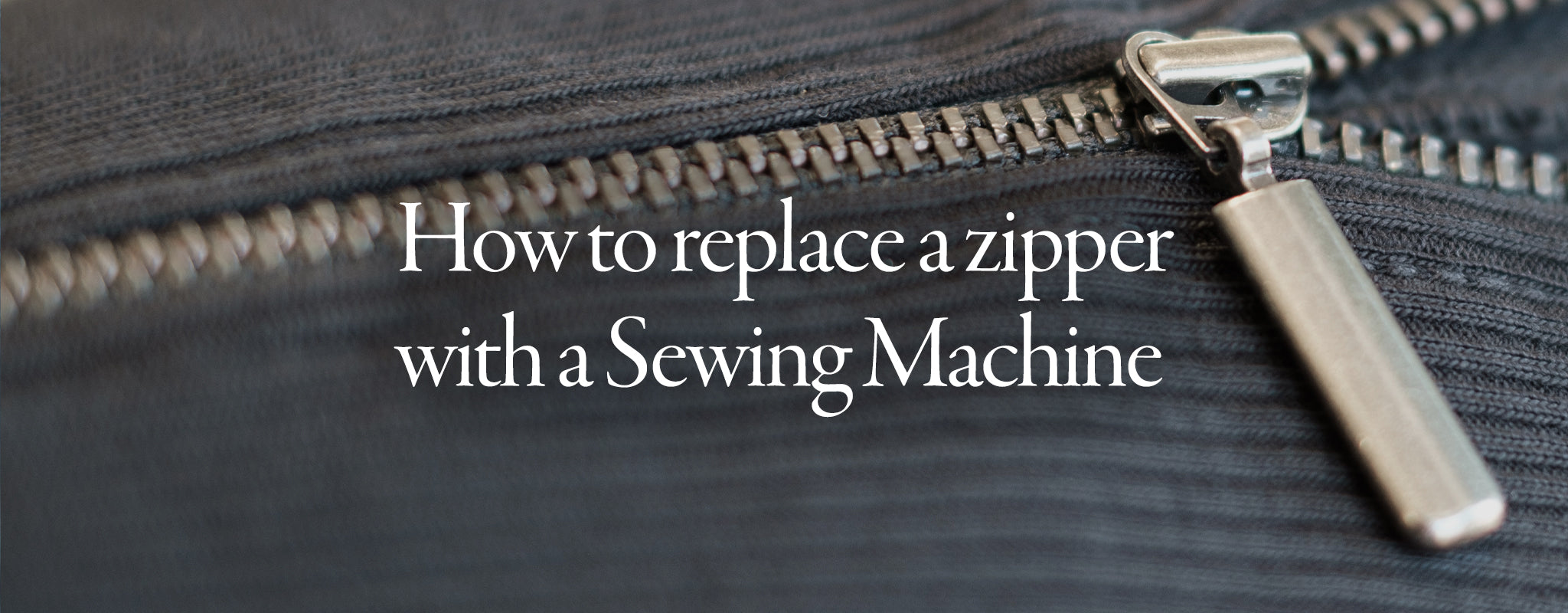 How to replace a zipper with a sewing machine – Baukjen
