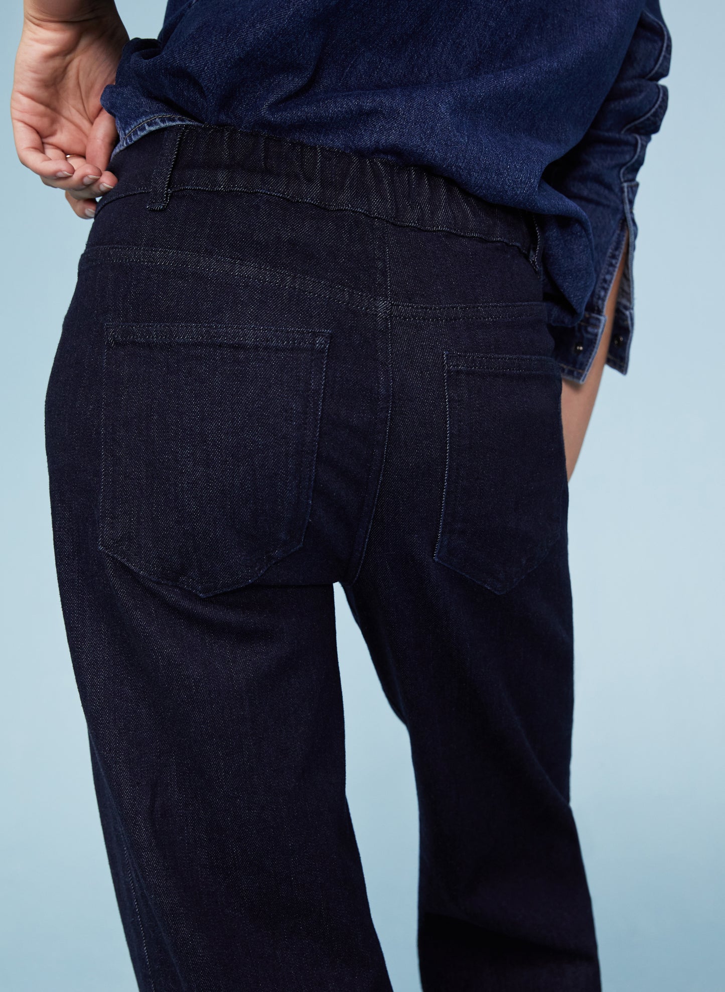 Baukjen Organic Pintuck Wide Jeans