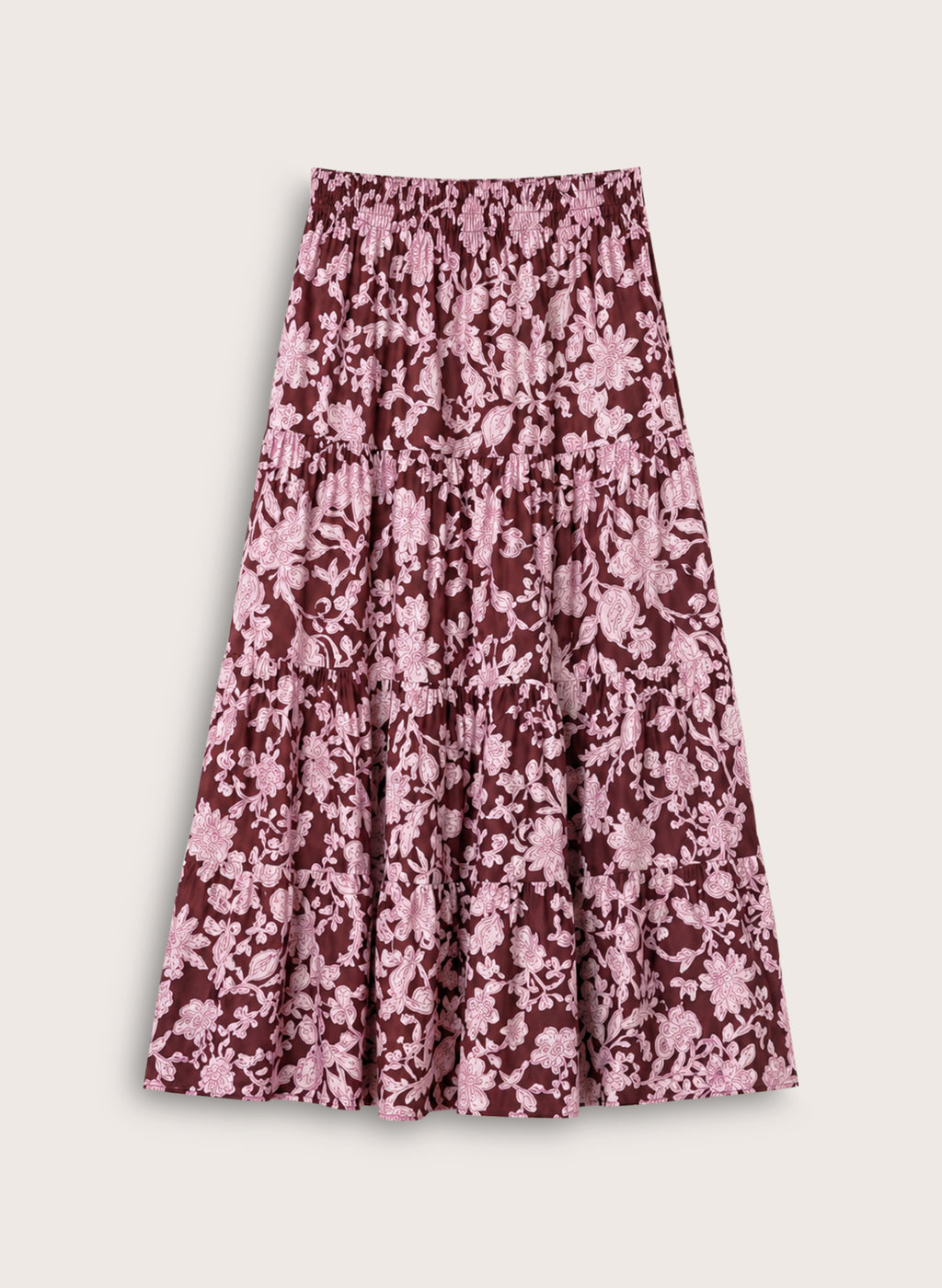 Tammy Organic Printed Midi Skirt
