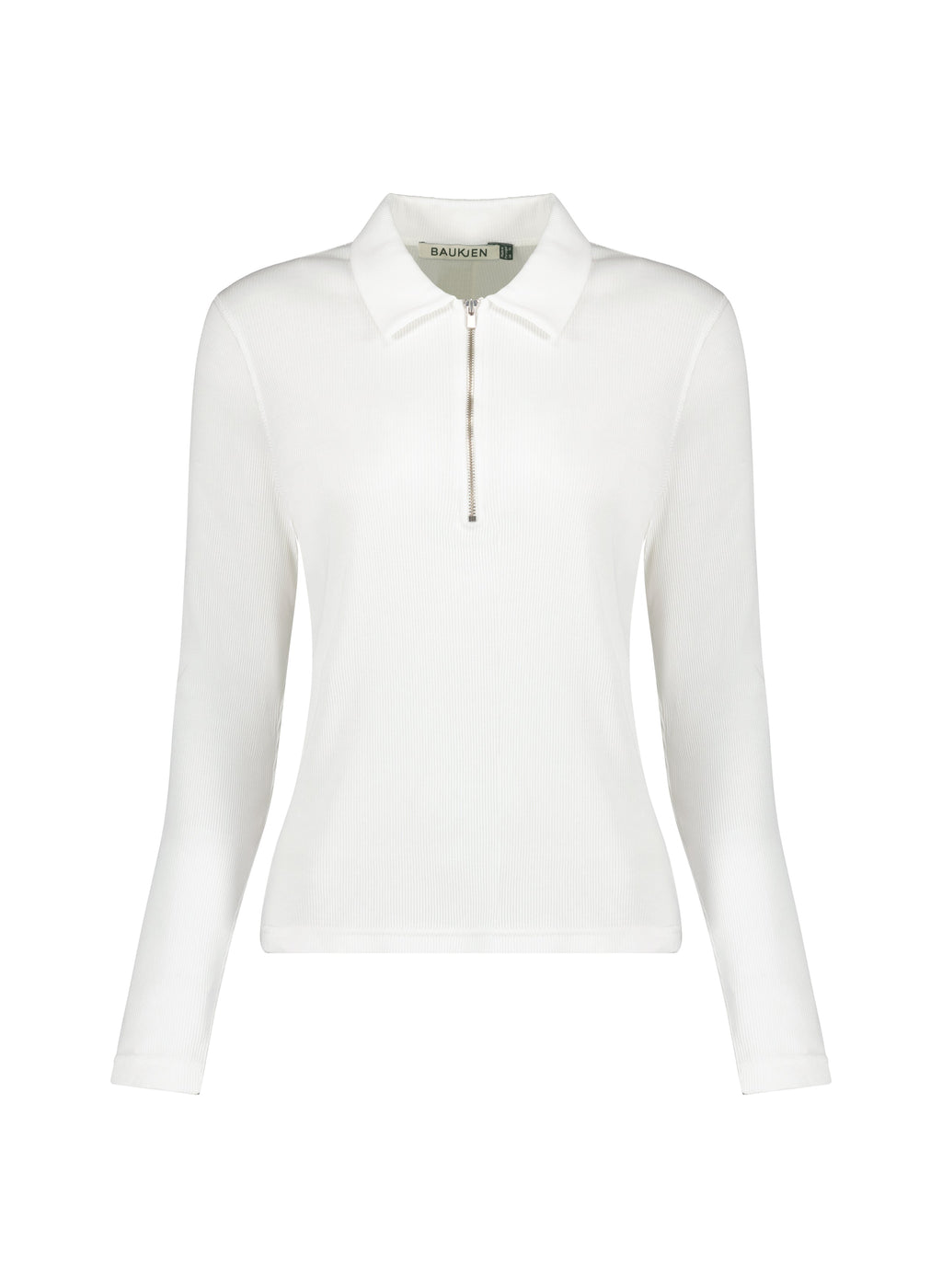 Organic Cotton Zip Collar Top