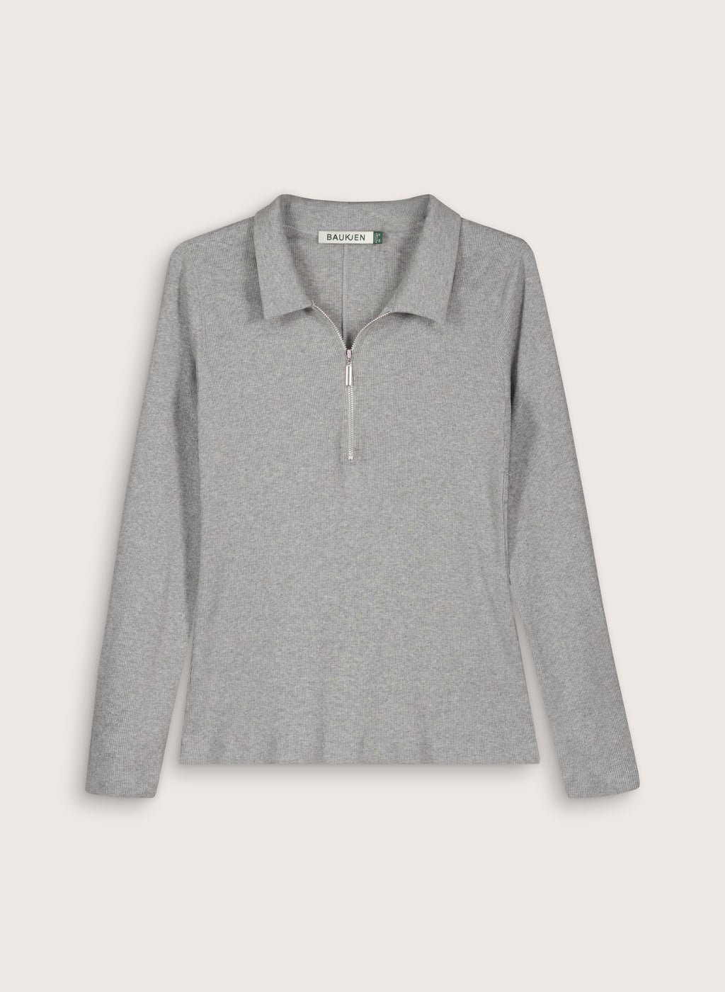 Organic Cotton Zip Collar Top