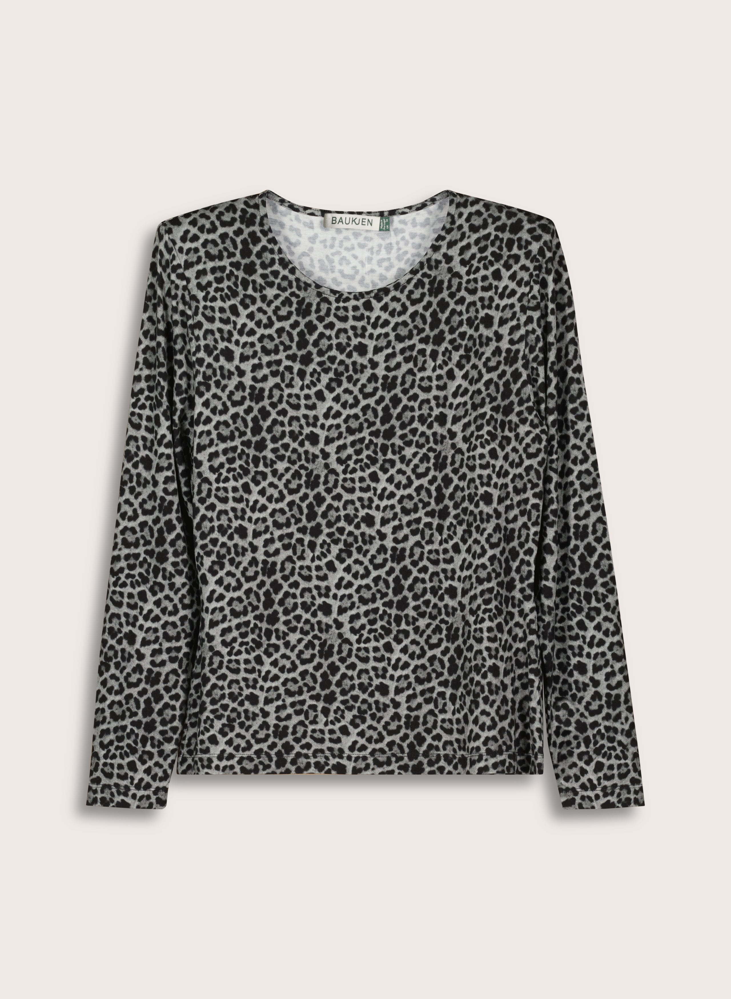 Shae Printed Jersey Crew Neck Top