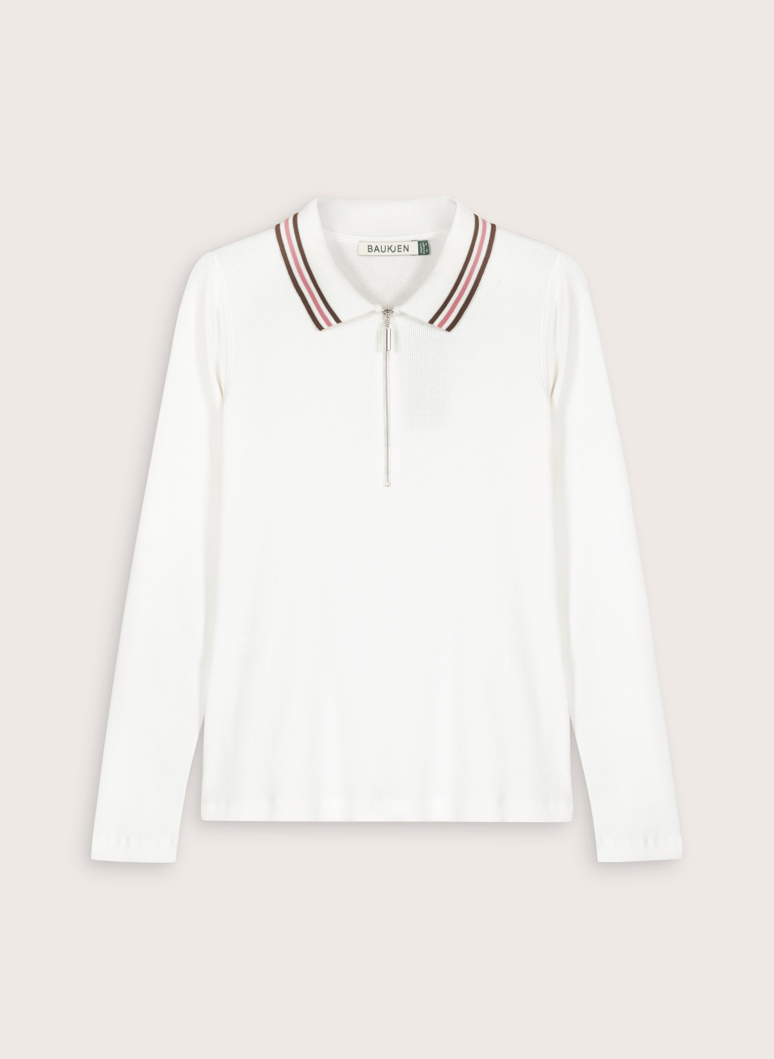 Addison Organic Cotton Stripe Collar Top