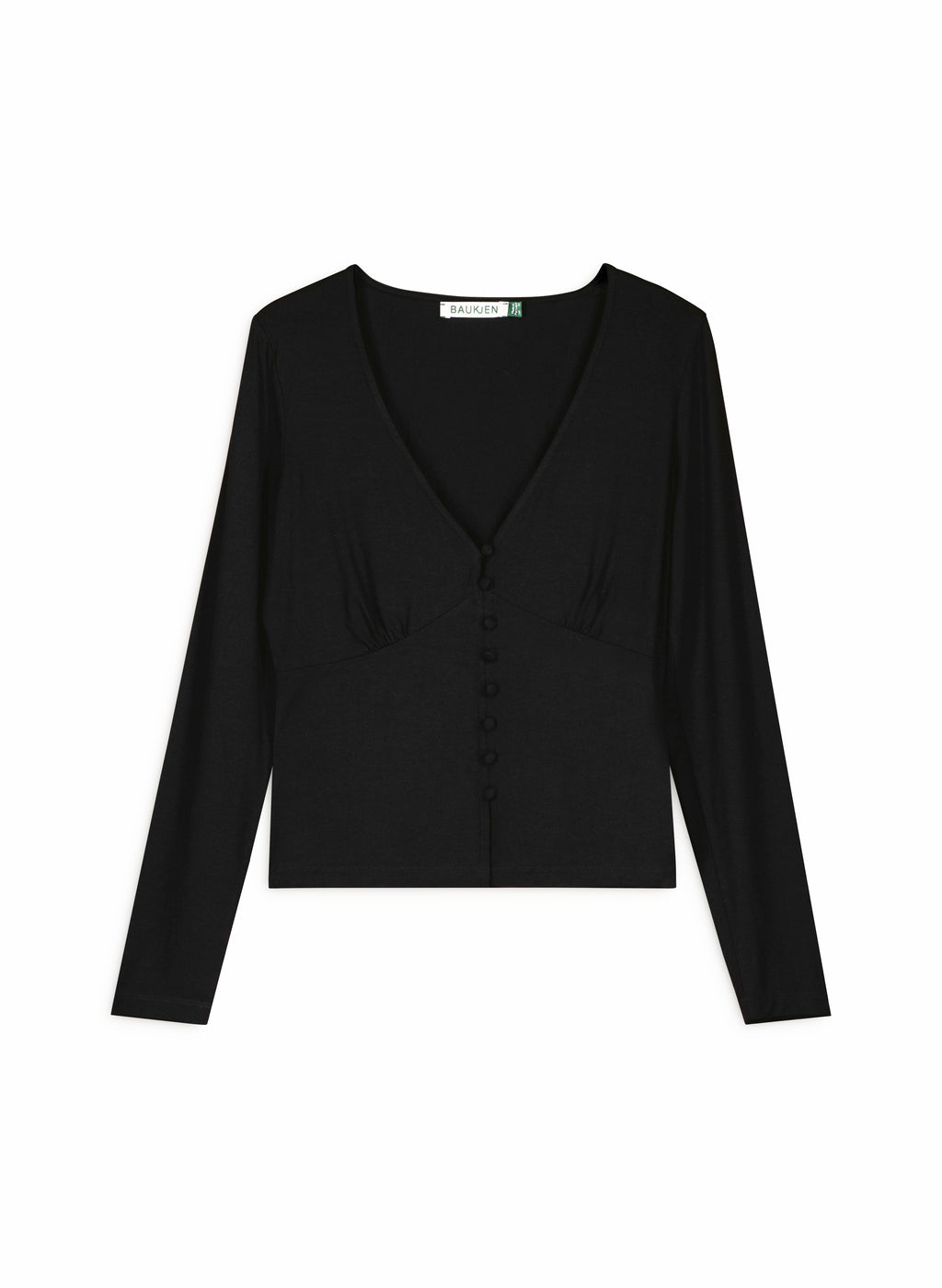 Lison V-Neck Button Through Top