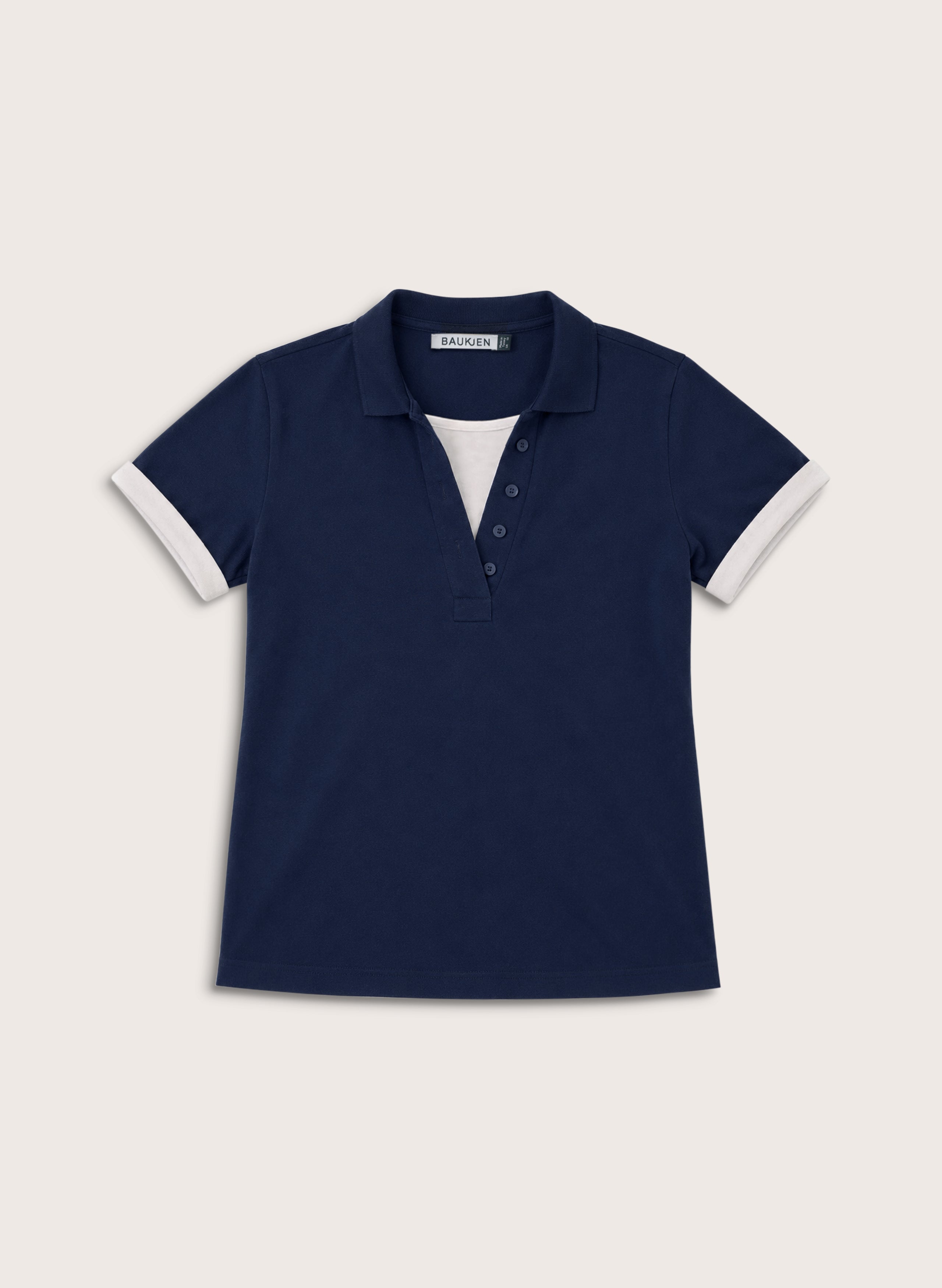 Jess Layered Look Polo Top