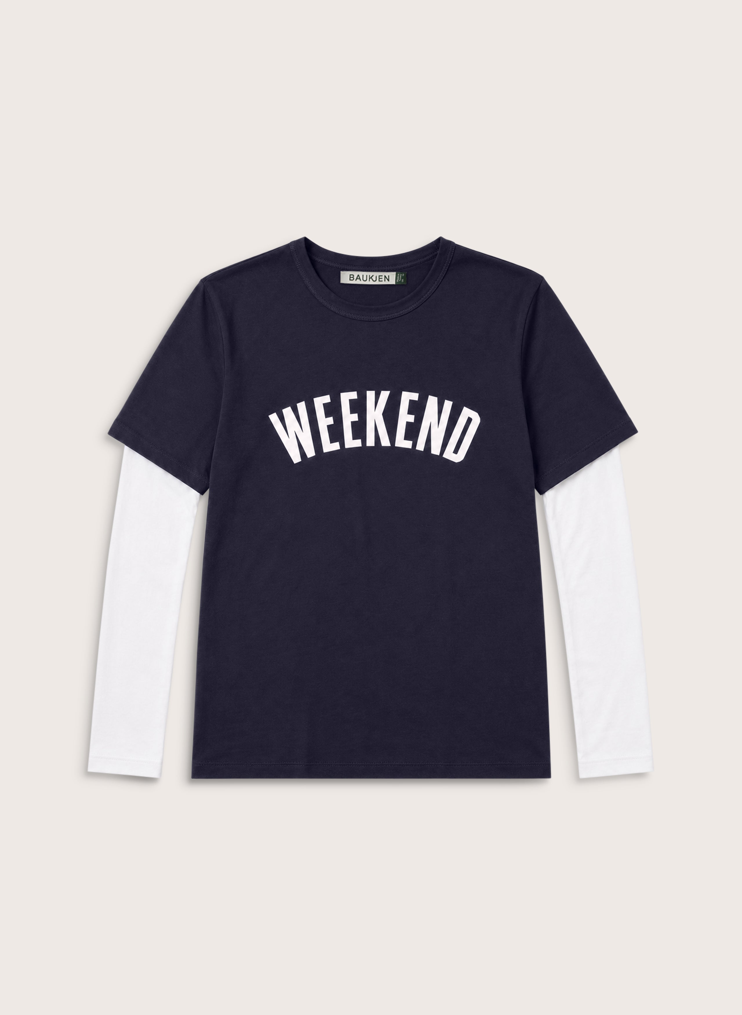 Shay Layered-Look Slogan T-shirt