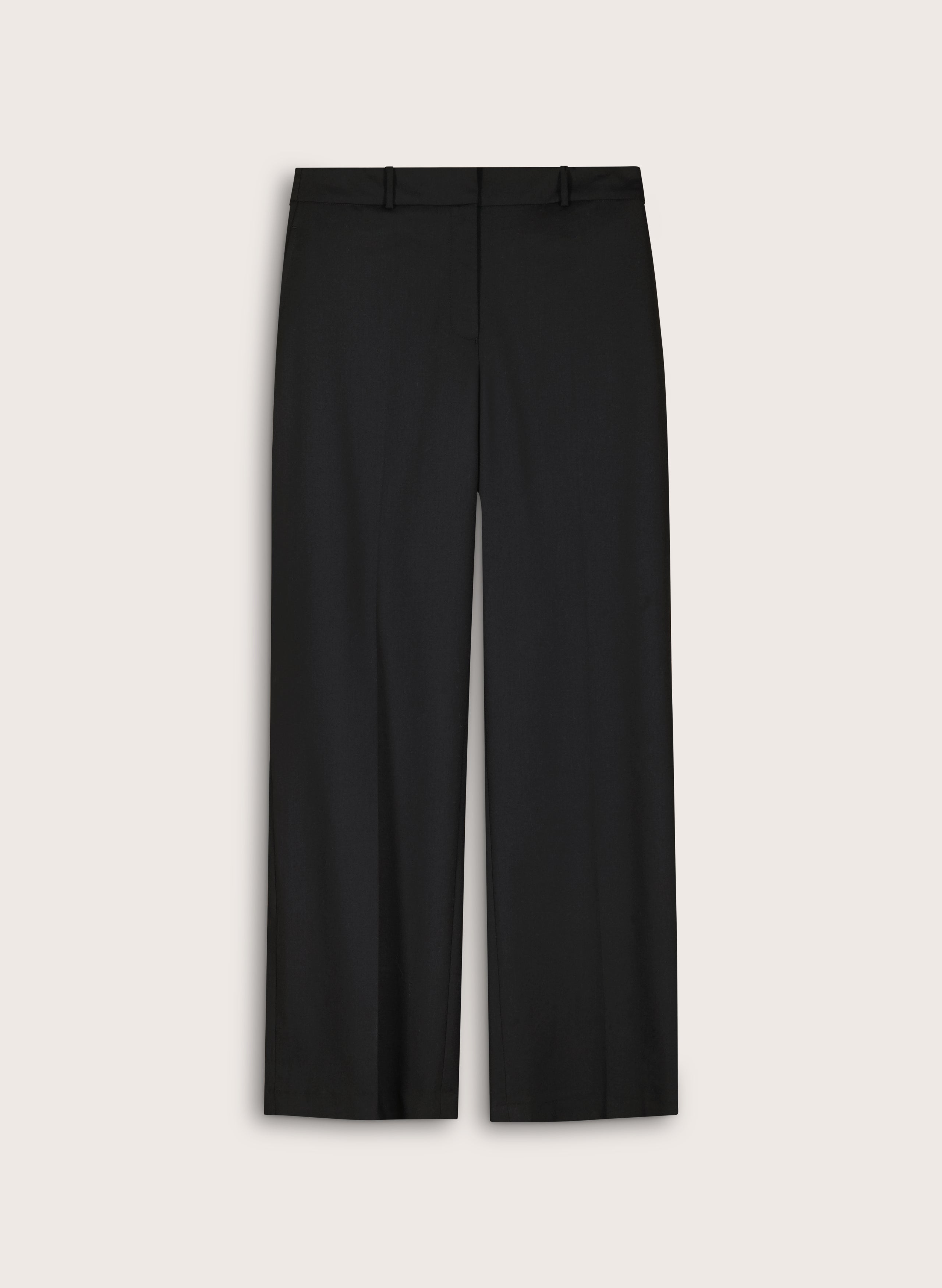 Ione Wool Blend Wide Leg Trousers