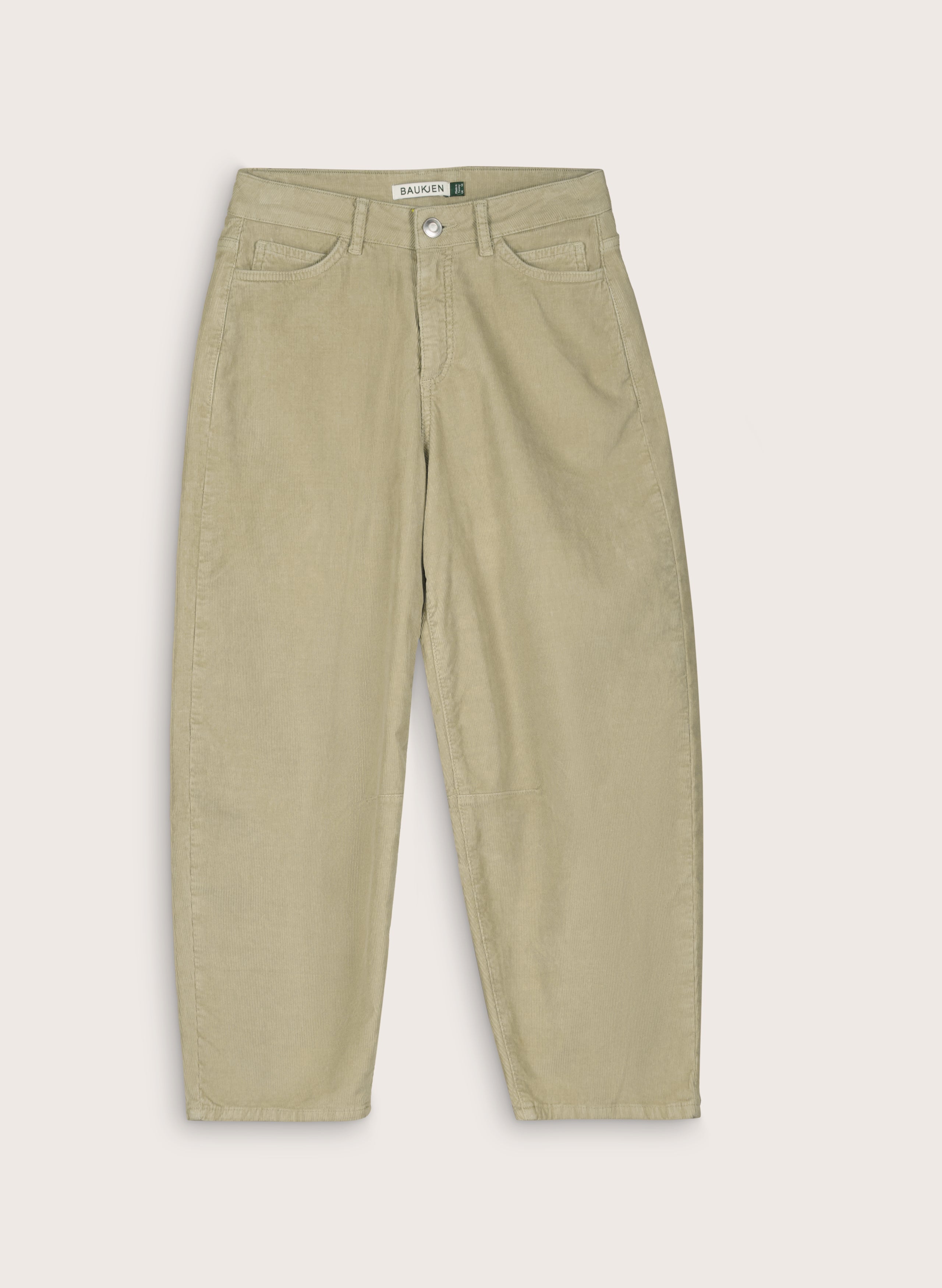 Shannon Organic Cotton Corduroy Barrel Leg Trousers
