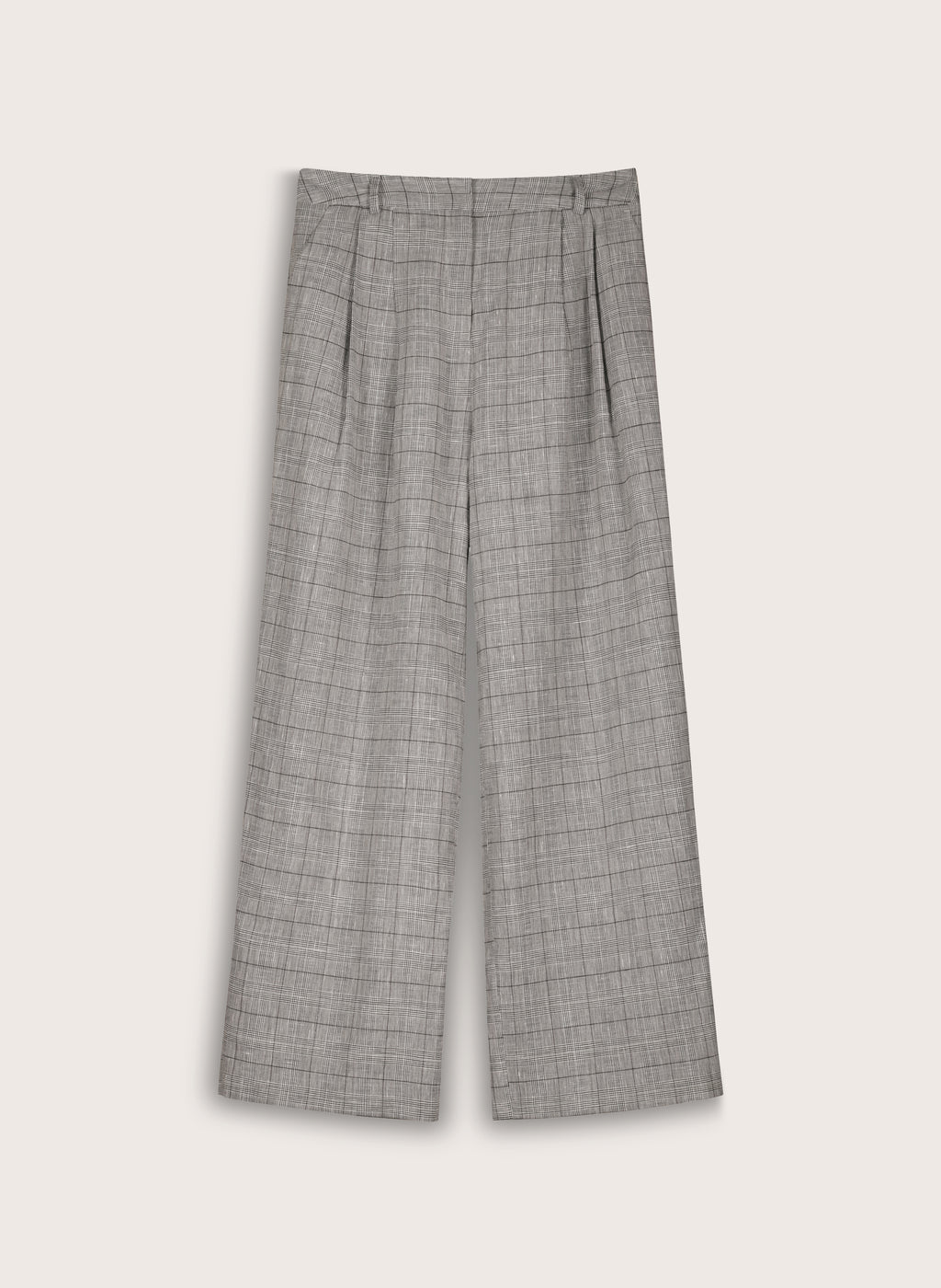 Lester Linen Blend Wide Leg Trousers