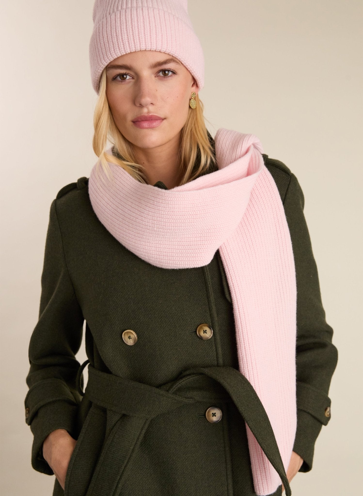Abbie Wool Blend Hat - Powder Pink Baukjen