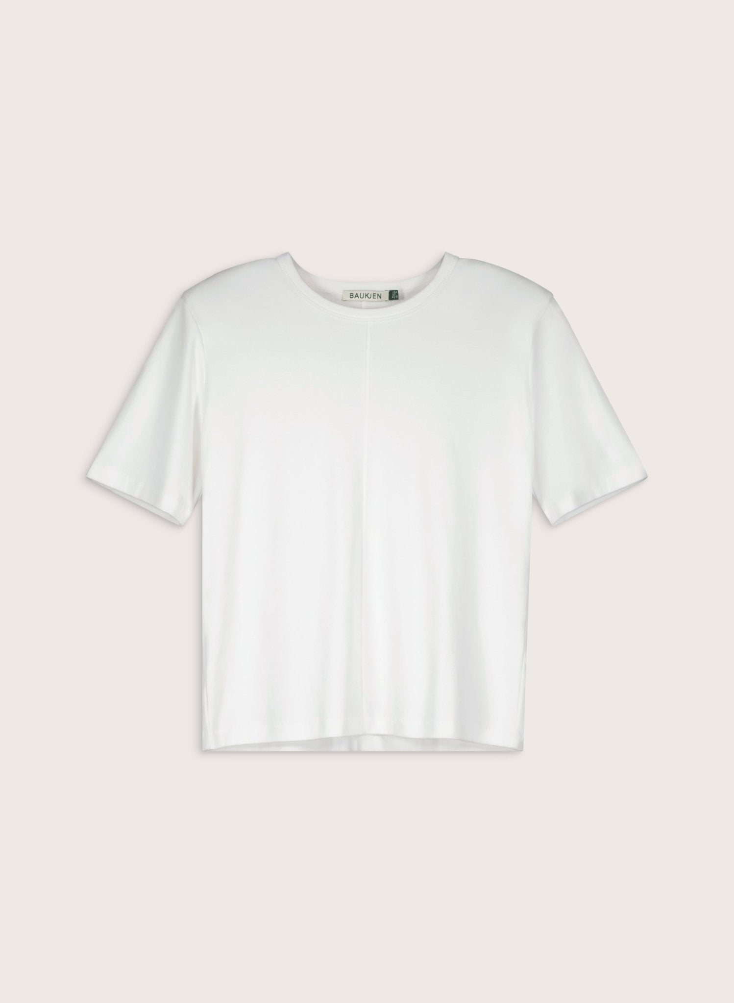 Adeline Organic Shoulder Pad Top - Pure White Baukjen