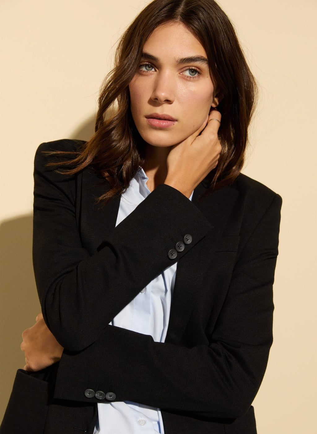 Alanis Ponte Blazer - Caviar Black Baukjen