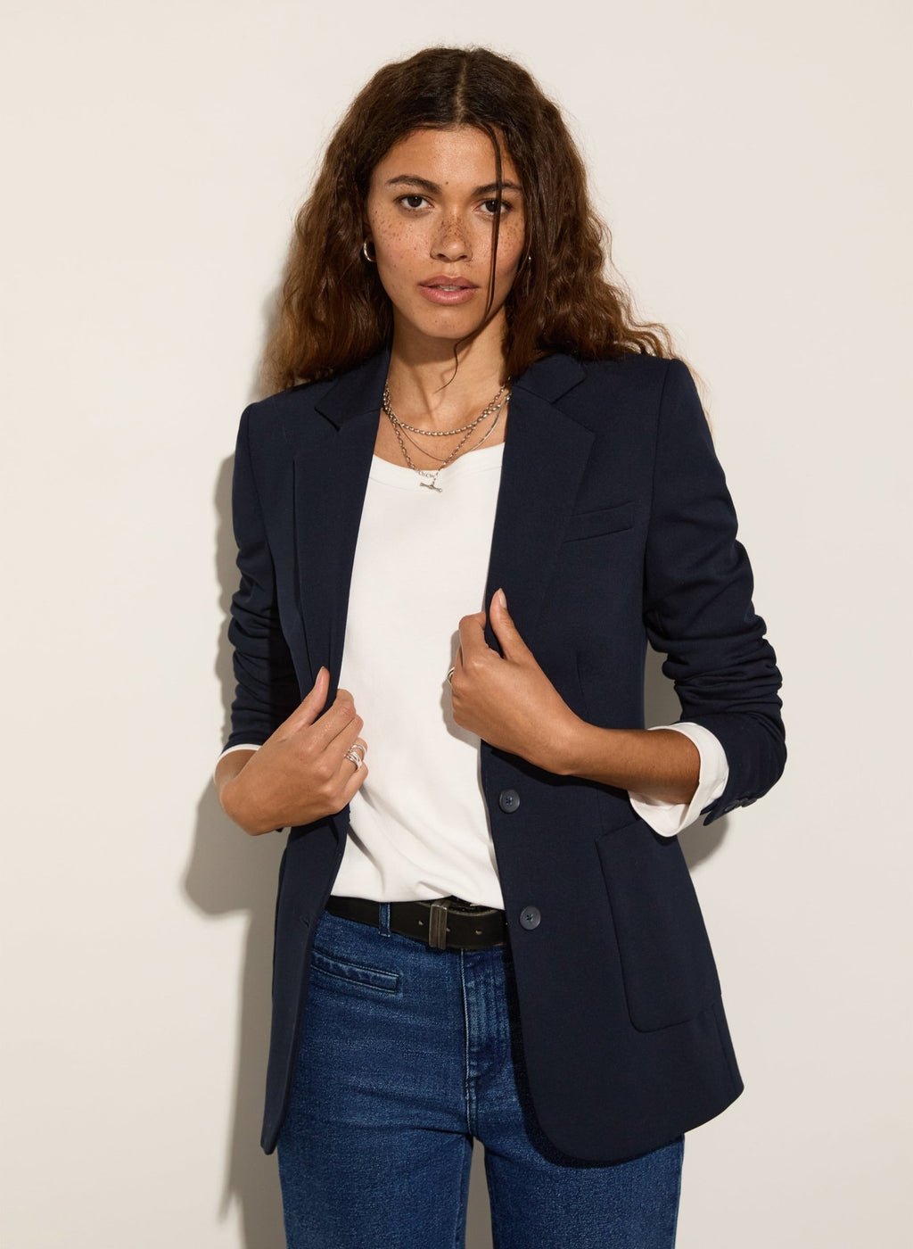Alanis Ponte Blazer - Classic Navy Baukjen