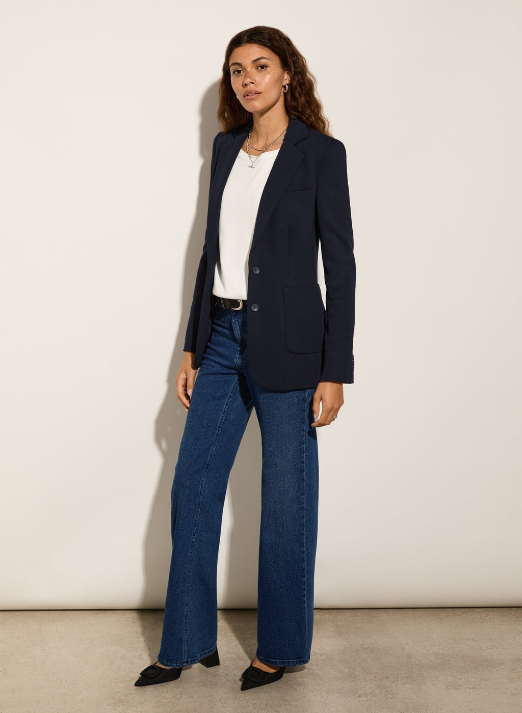 Alanis Ponte Blazer - Classic Navy Baukjen