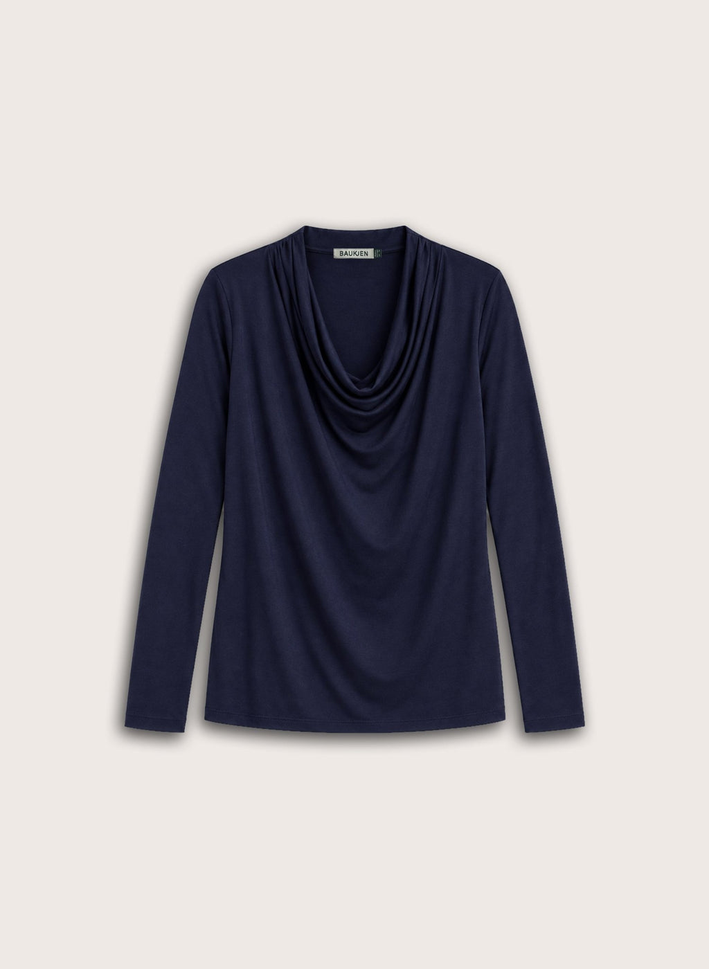 Albie Draped Top - Navy Baukjen