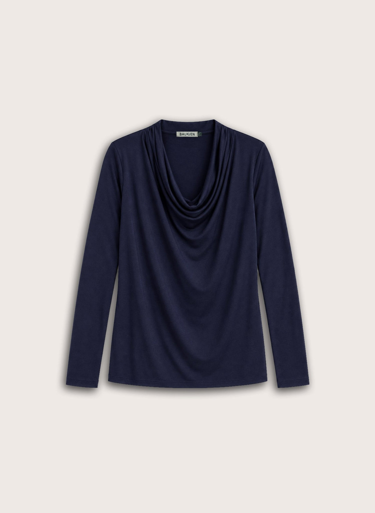 Albie Draped Top - Navy Baukjen
