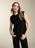 Alessia Sleeveless Top - Caviar Black Baukjen