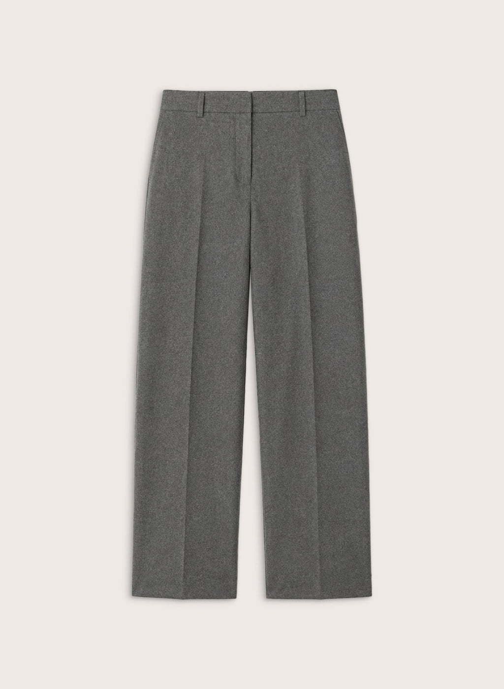 Alex Tailored Barrel Leg Trousers - Pale Khaki Baukjen