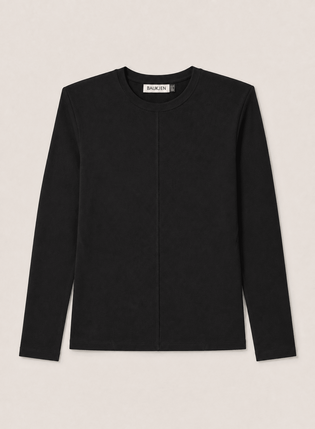 Alexa Strong Shoulder Top - Black Baukjen